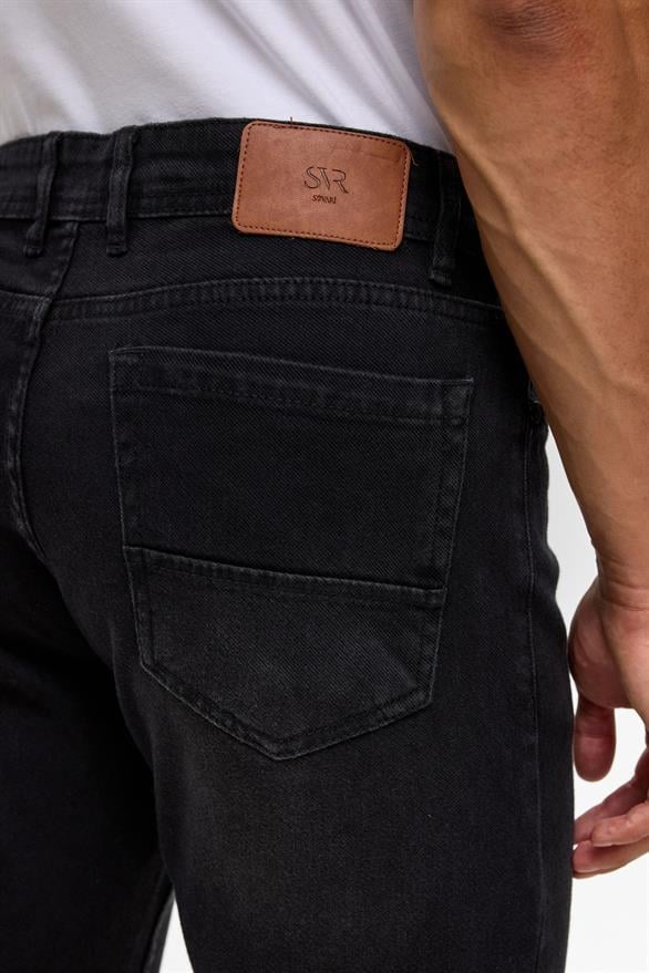 Süvari Siyah Slim Denim Jean Pantolon görsel 5