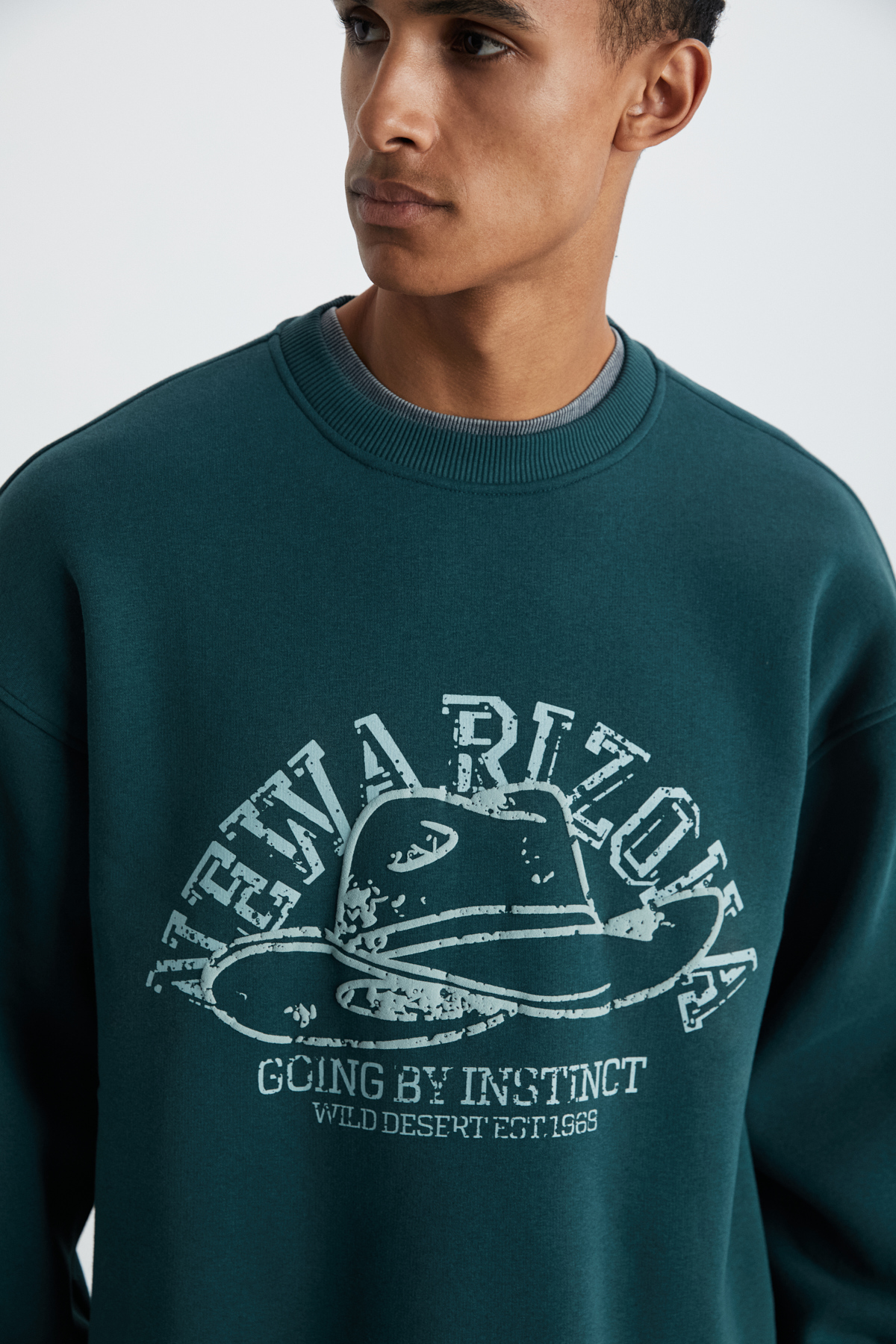 GRIMELANGE HAT Erkek Yumuşacık YEŞİL Sweatshirt