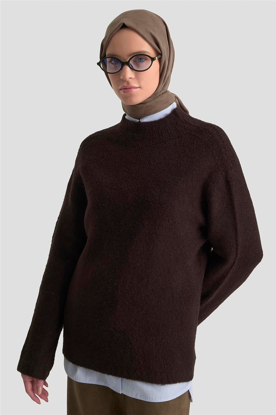 ARMİNE Düz Triko 25Kd6001 Siyah