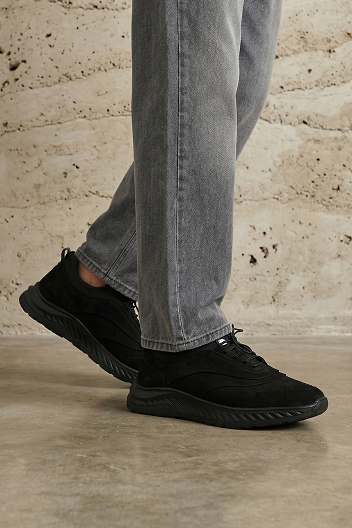Ziya Ayakkabı Erkek Hakiki Deri Sneaker 1631037Z241012 Siyah görsel 2