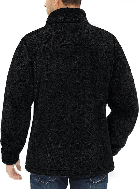 Genius Store Oversize Pelüş Polar Erkek Fermuarlı Sweatshirt Hırka Oversize-PELUSS görsel 2