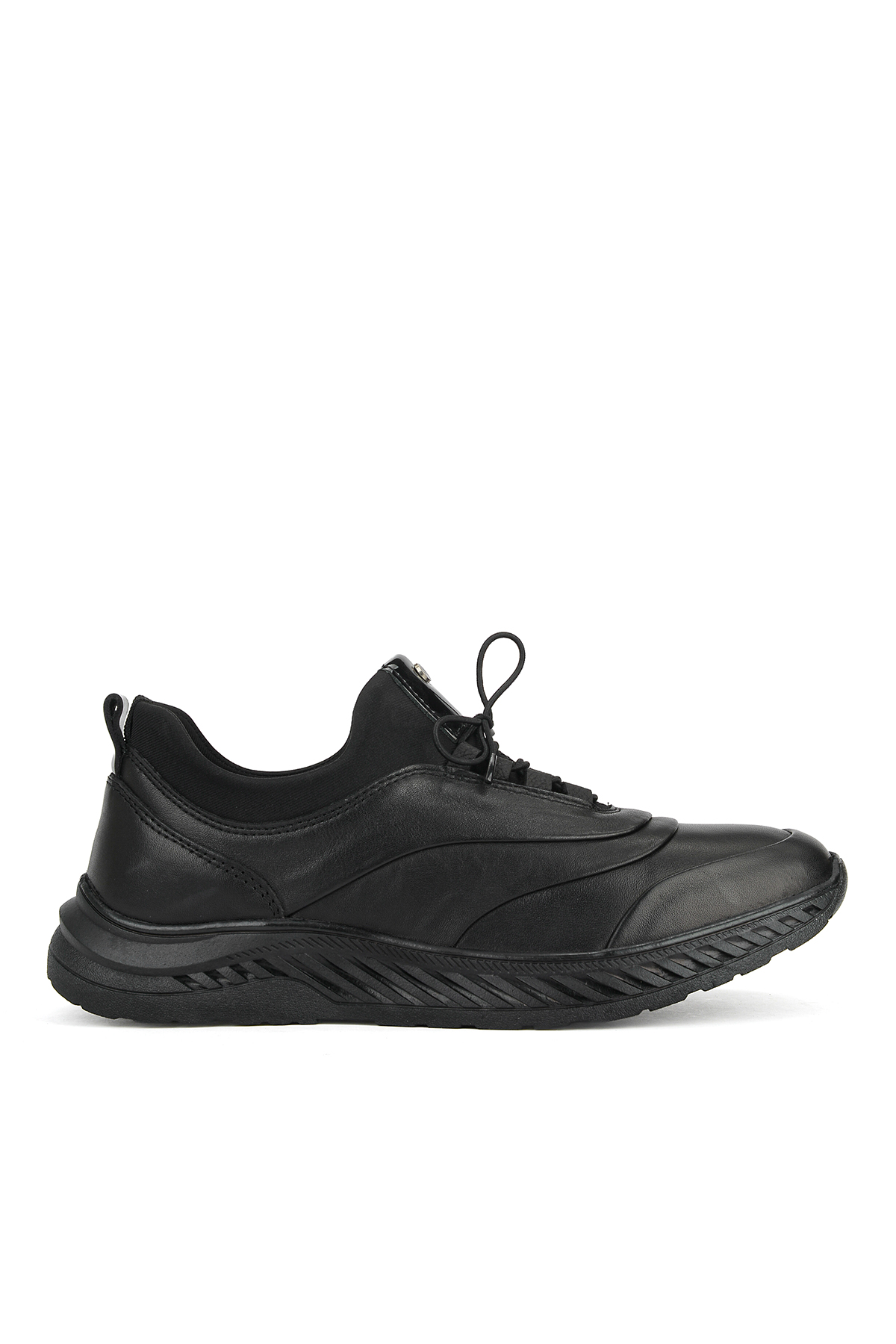 Ziya Ayakkabı Erkek Hakiki Deri Sneaker 1631037Z24101 Siyah