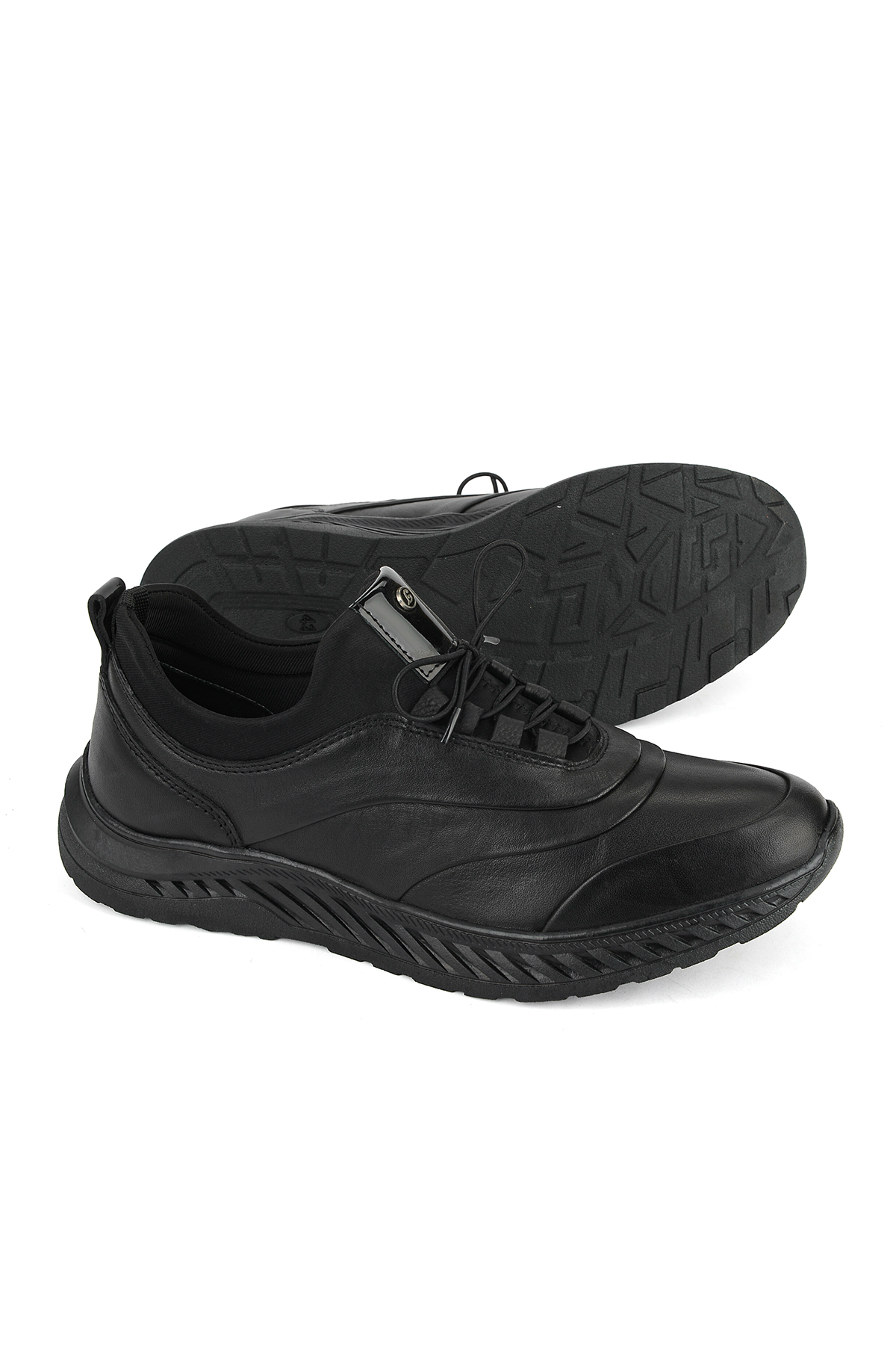 Ziya Ayakkabı Erkek Hakiki Deri Sneaker 1631037Z24101 Siyah görsel 6