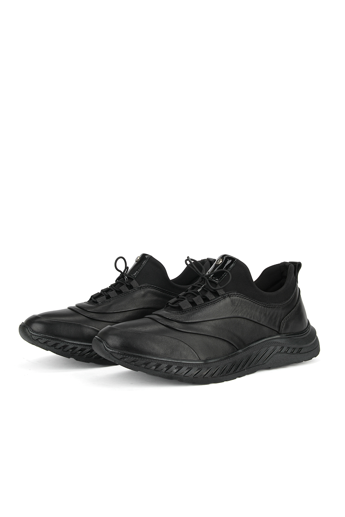 Ziya Ayakkabı Erkek Hakiki Deri Sneaker 1631037Z24101 Siyah görsel 7