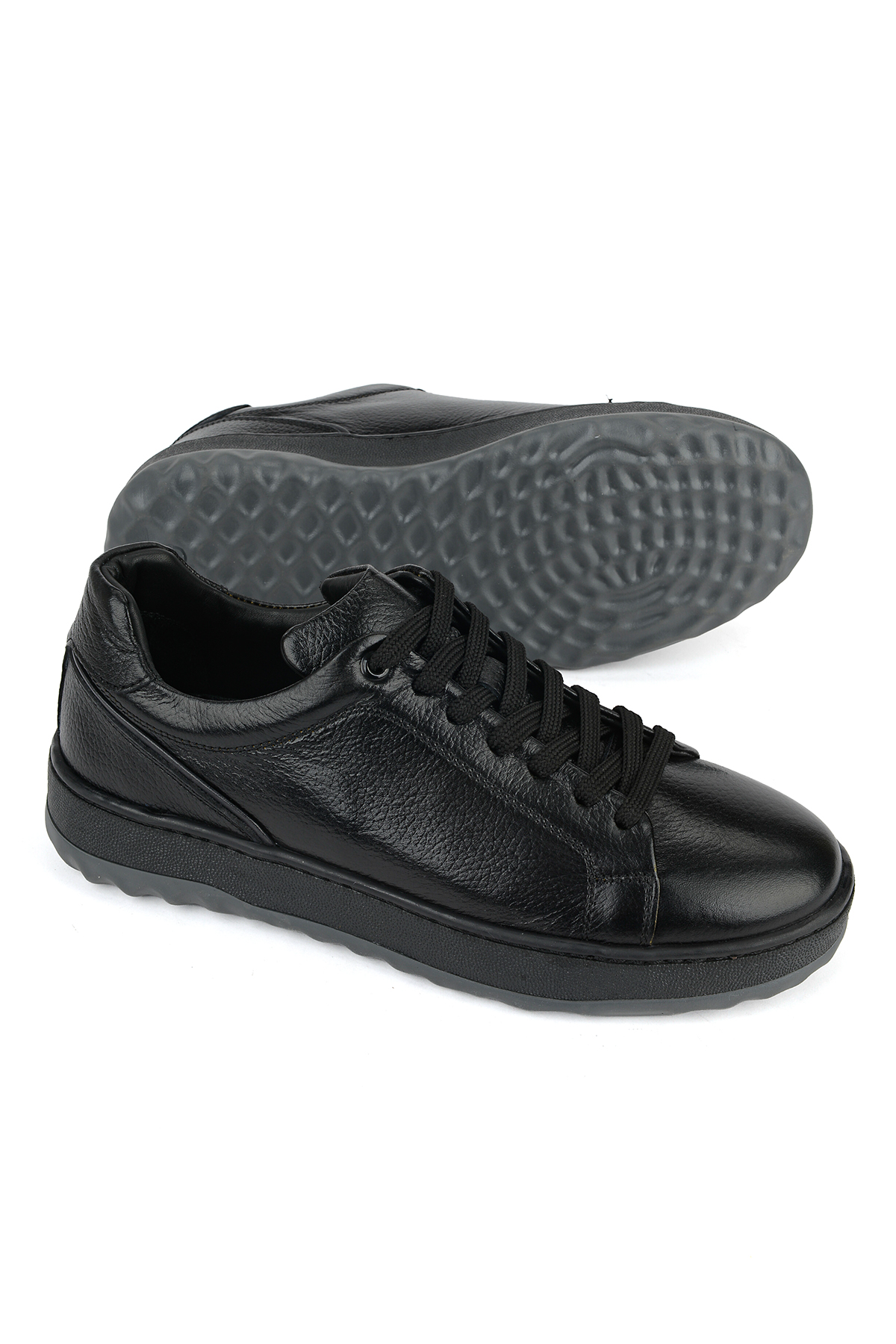 Ziya Ayakkabı Erkek Hakiki Deri Sneaker 1631064ZOZY34 Siyah görsel 4