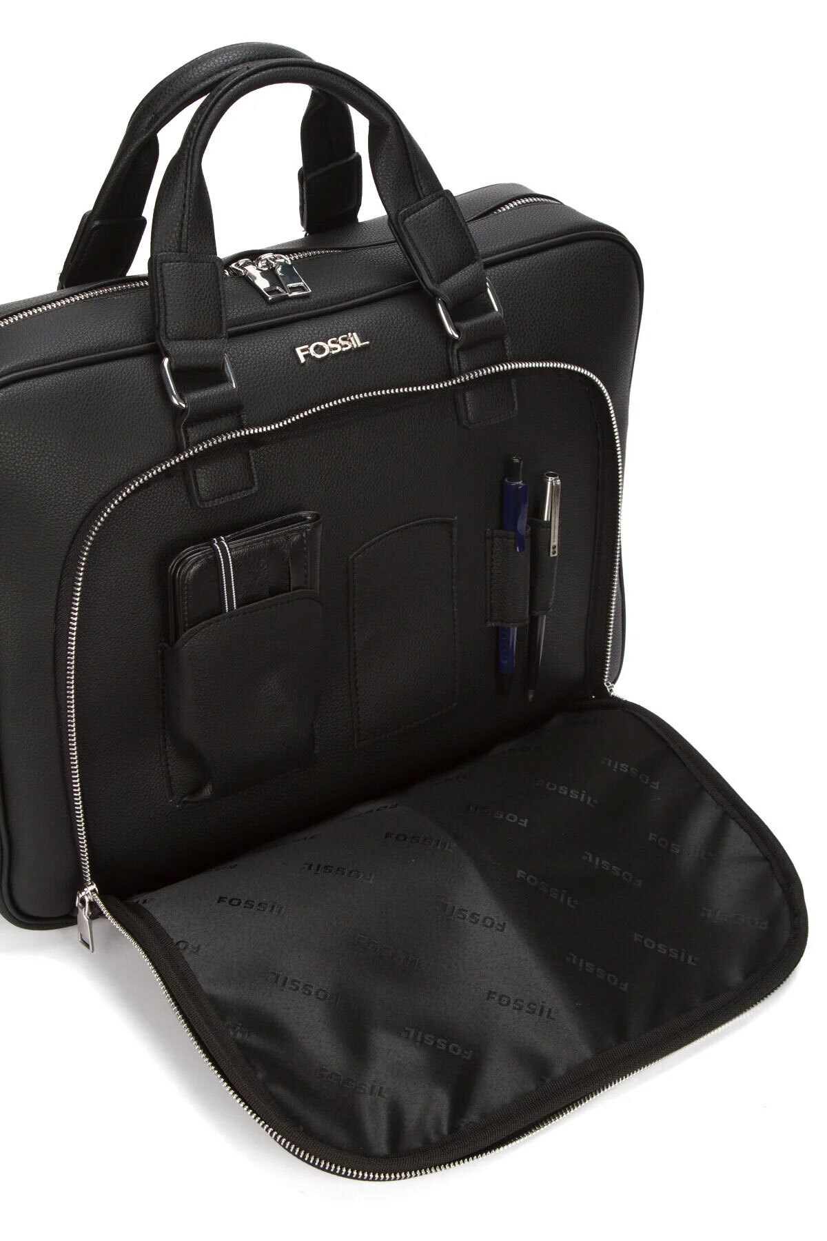 FOSSİL Unisex Vegan Deri 13 inç Omuz Askılı Laptop ve Evrak Çantası görsel 4