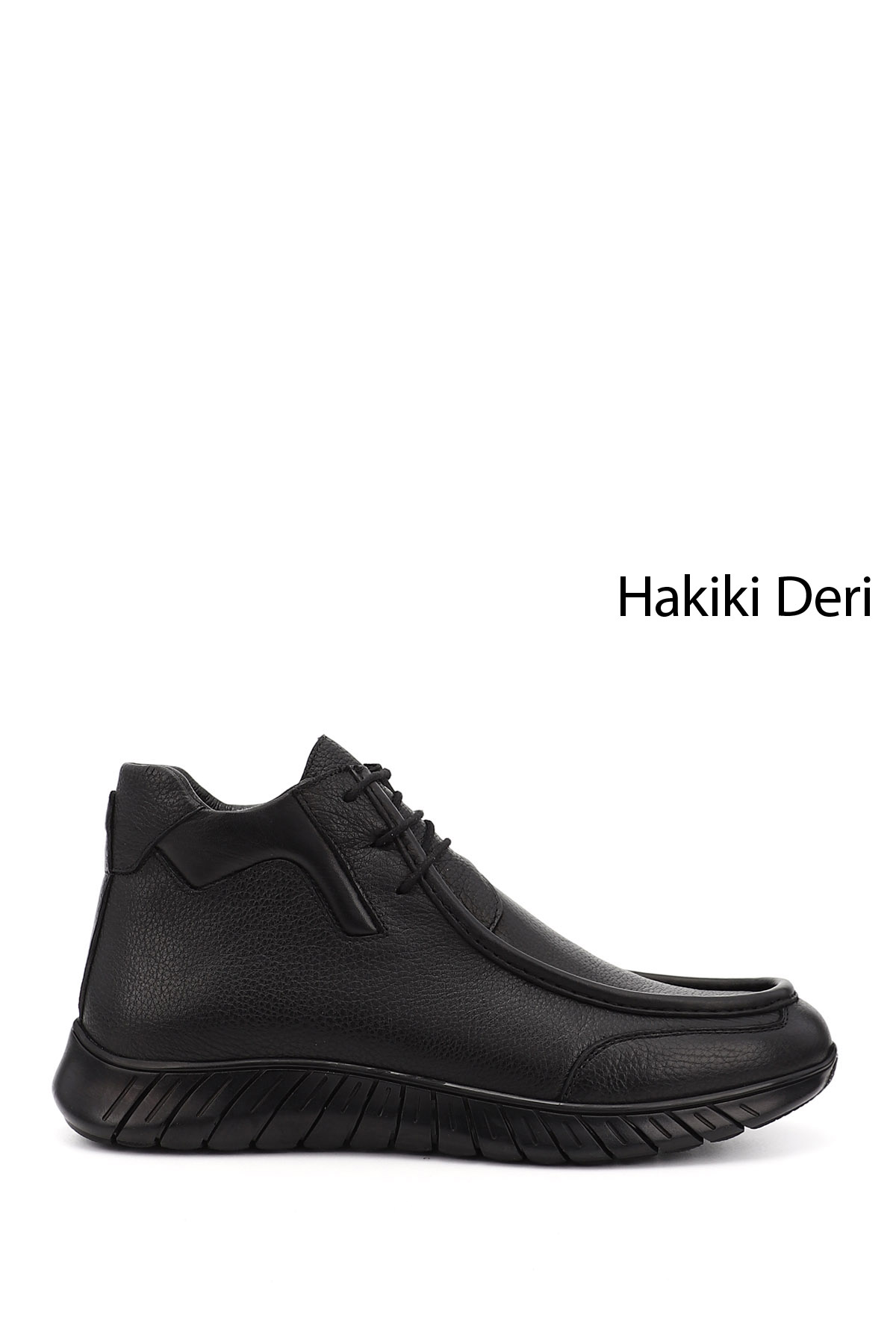 GÖNDERİ(R) Erkek ZÜMRÜT-SİYAH Fermuarlı Hakiki Deri Outdoor Bot