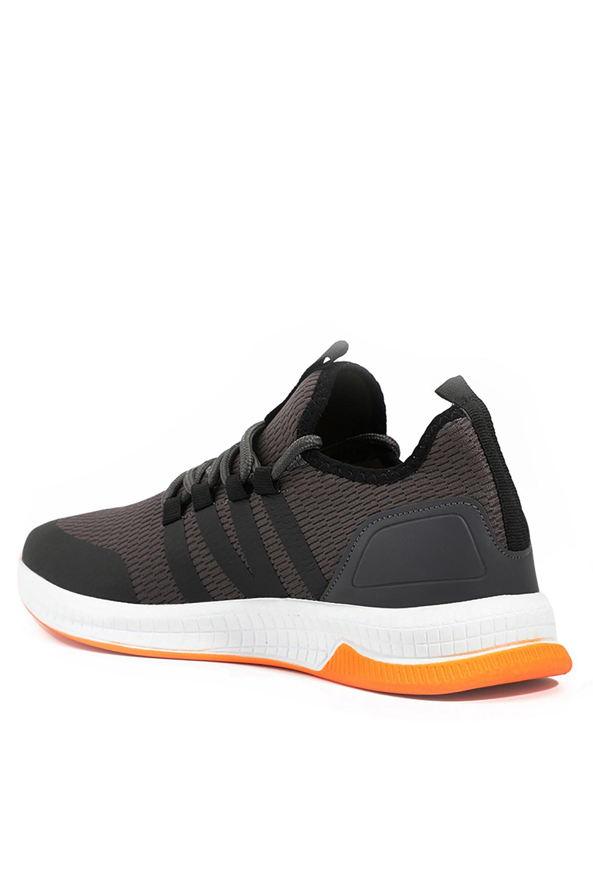 SLAZENGER TUESDAY I Kadın Sneaker Ayakkabı Koyu Gri / Turuncu görsel 2