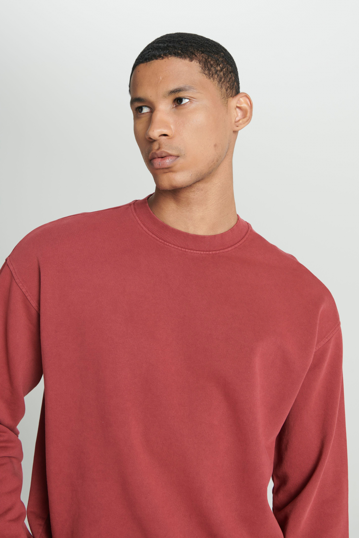 Lee Loose Fit Bisiklet Yaka %100 Pamuk Gül Kurusu Sweatshirt görsel 5