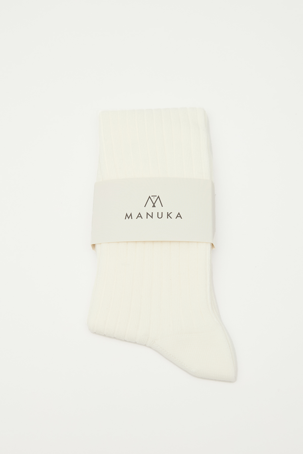 Manuka Fitilli Uzun Çorap Ekru görsel 4