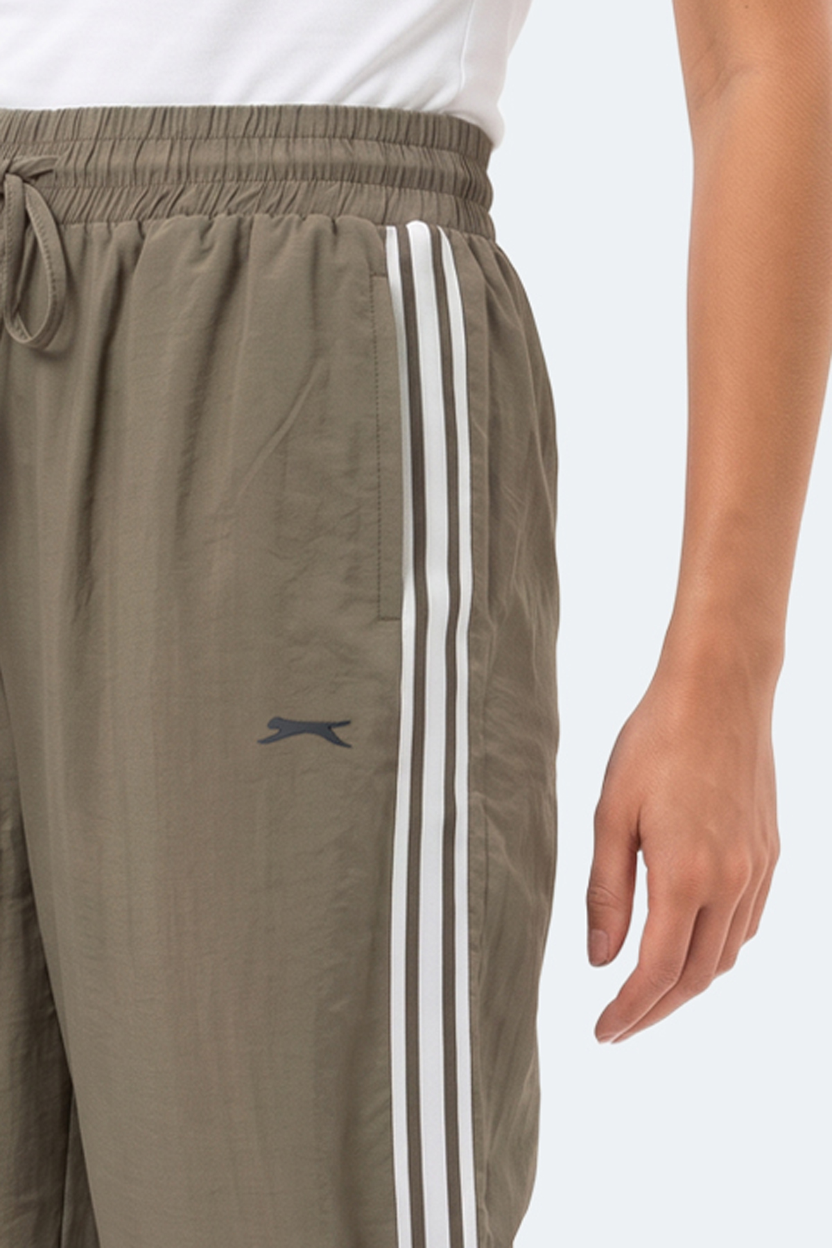 SLAZENGER STARLIGHT IN Kadın Bol Paça Haki Eşofman Altı görsel 4