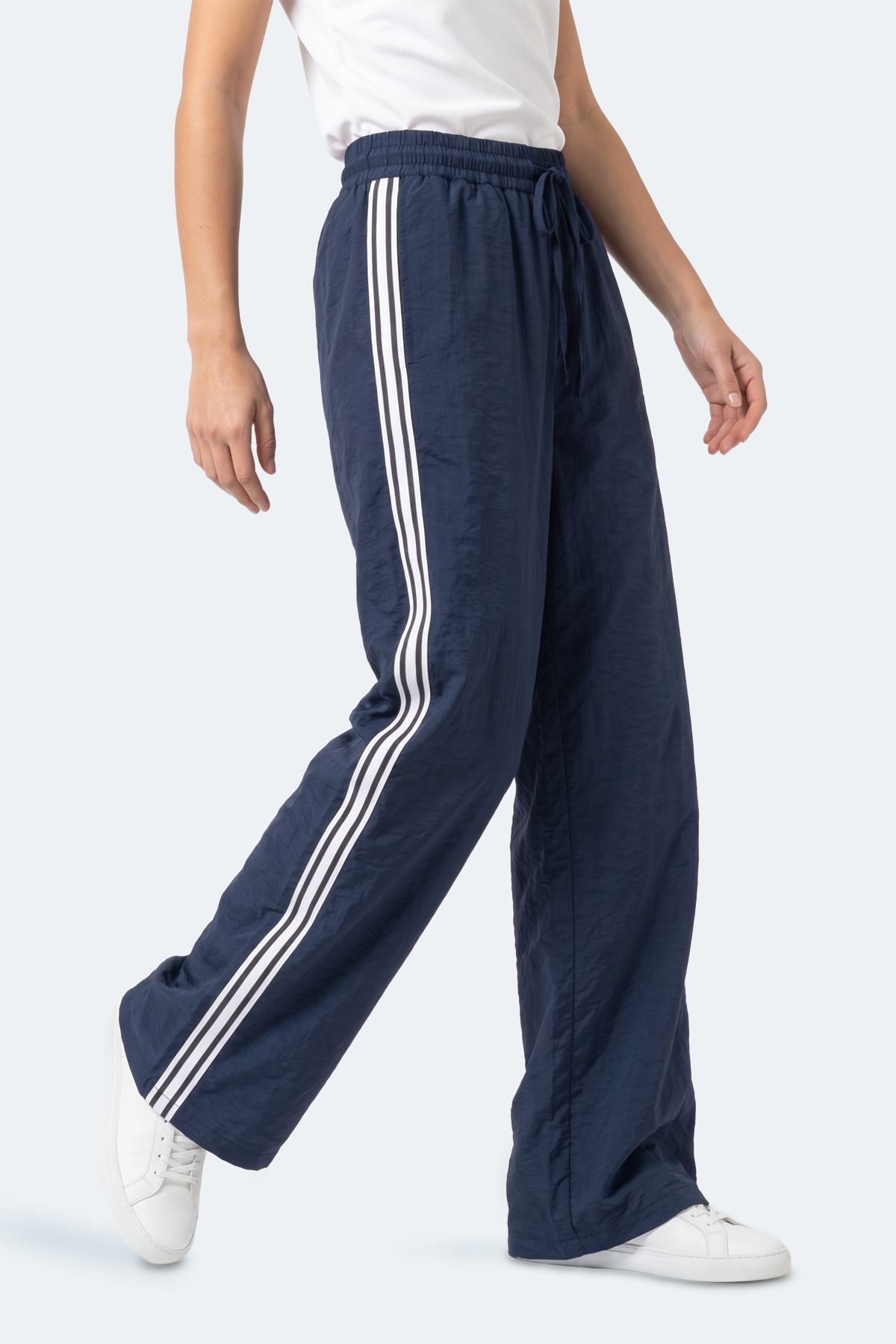 SLAZENGER STARLIGHT IN Kadın Bol Paça Lacivert Eşofman Altı görsel 5