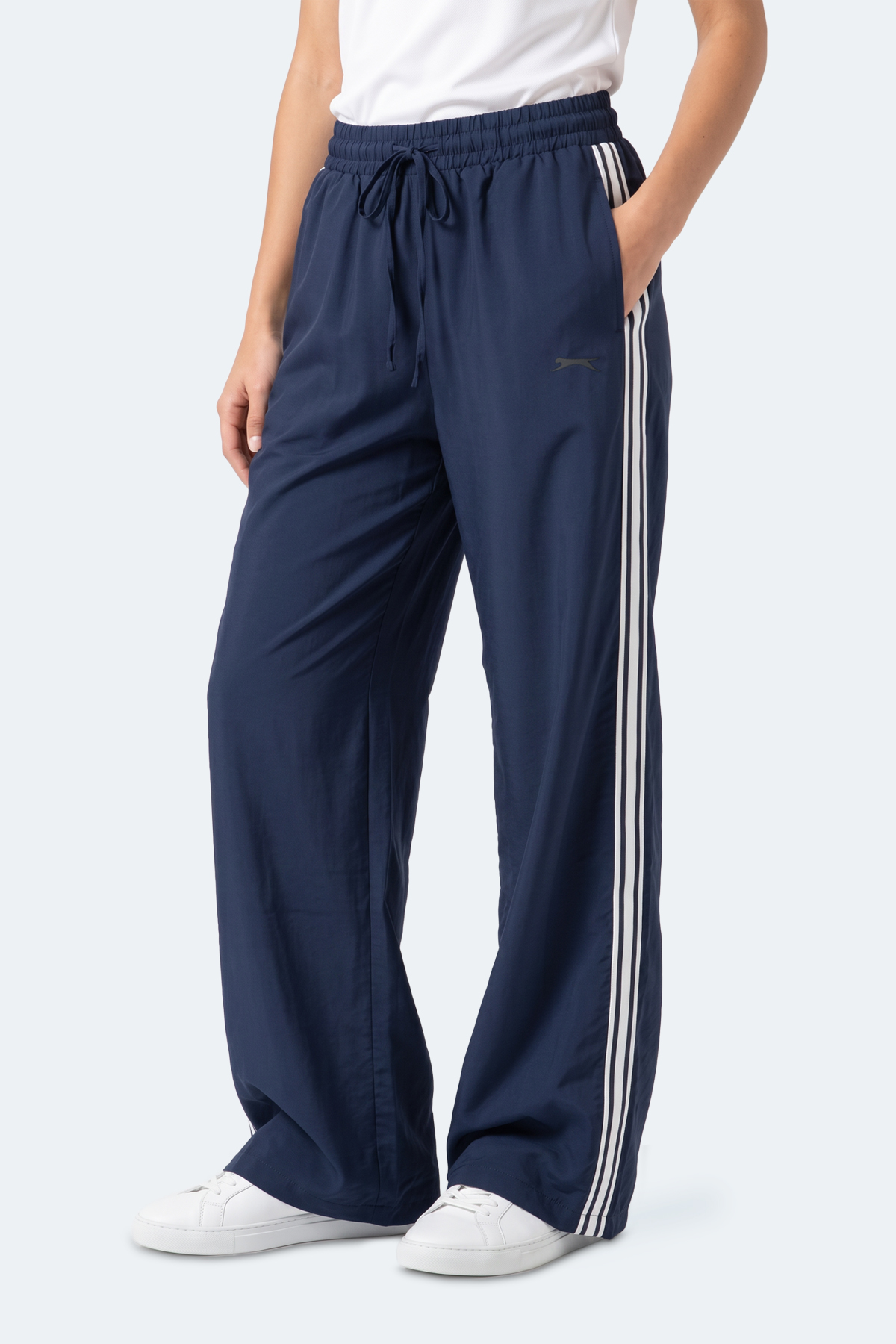 SLAZENGER STARLIGHT IN Kadın Bol Paça Lacivert Eşofman Altı görsel 7
