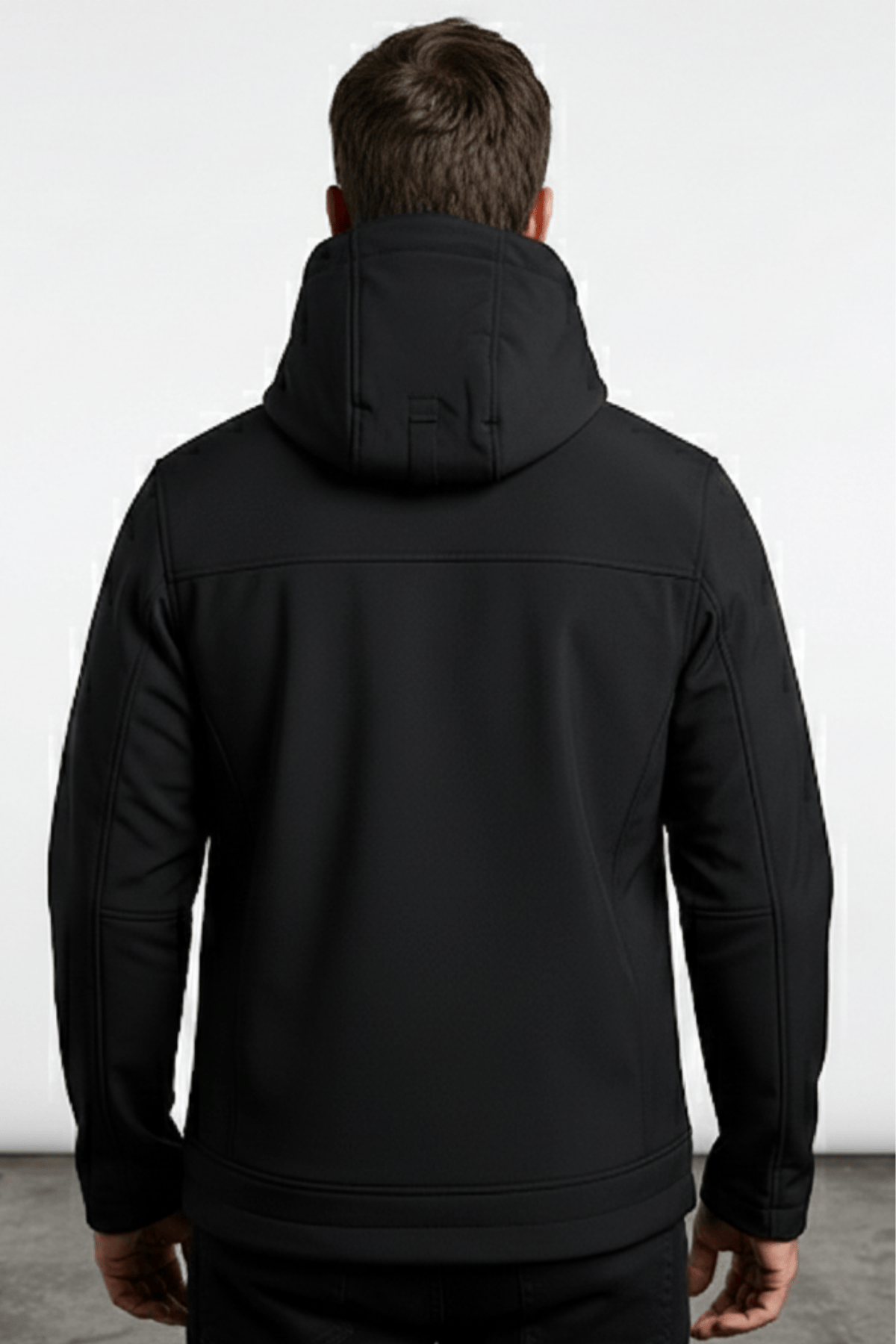 Genius Store Erkek Mont İçi Polarlı Softshell Mont Su ve Rüzgar Geçirmez Kapüşonlu Spor Mont görsel 3
