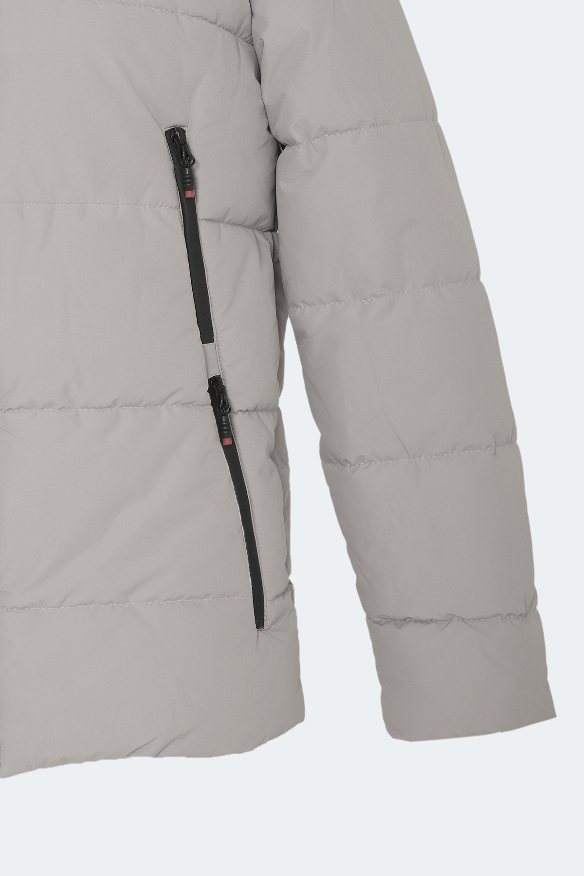 SLAZENGER GAFAR Erkek Mont Büyük Beden Şişme Mont Bej görsel 4