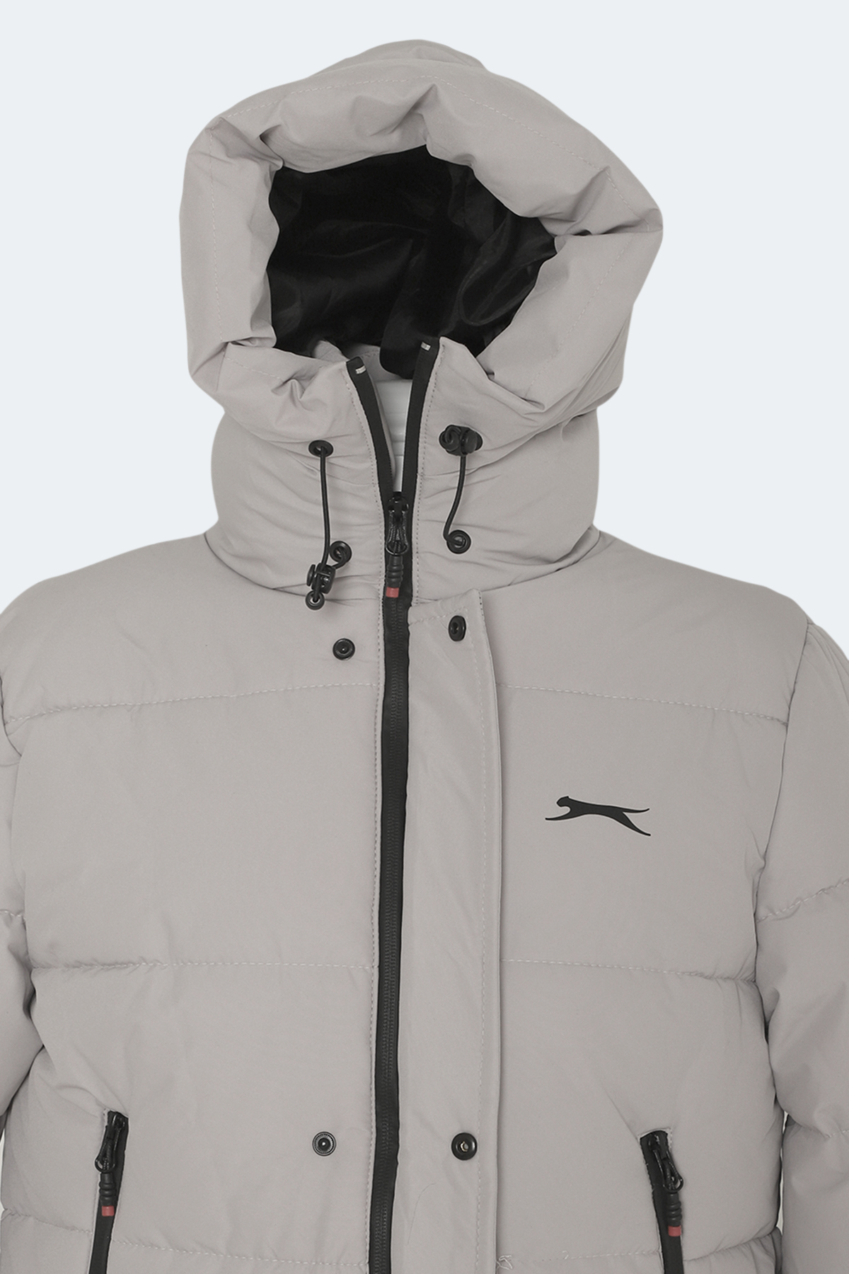 SLAZENGER GAFAR Erkek Mont Büyük Beden Şişme Mont Bej görsel 6