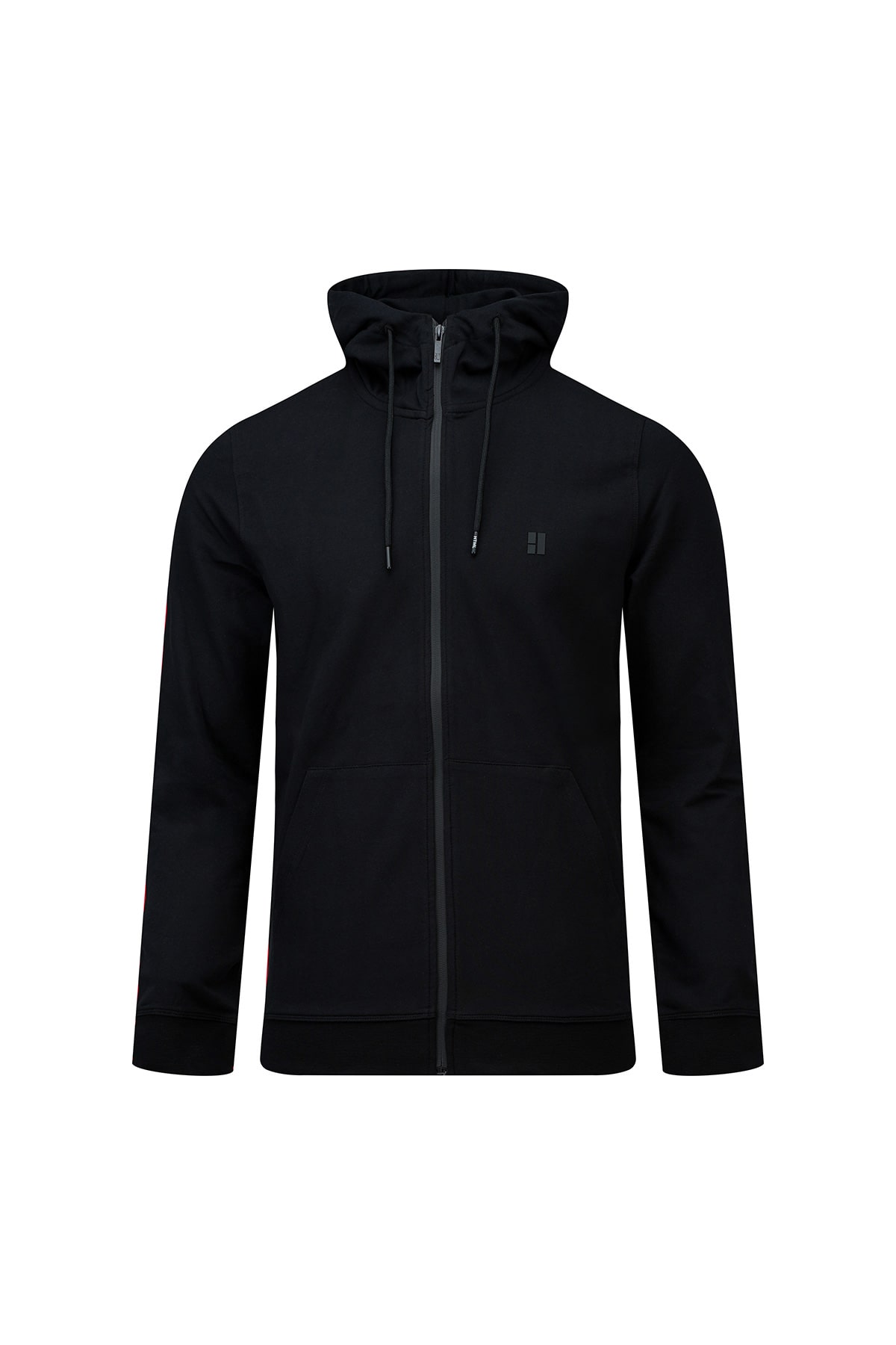 Hatemoğlu Siyah Regular Fit Pamuklu Kapüşonlu Sweatshirt