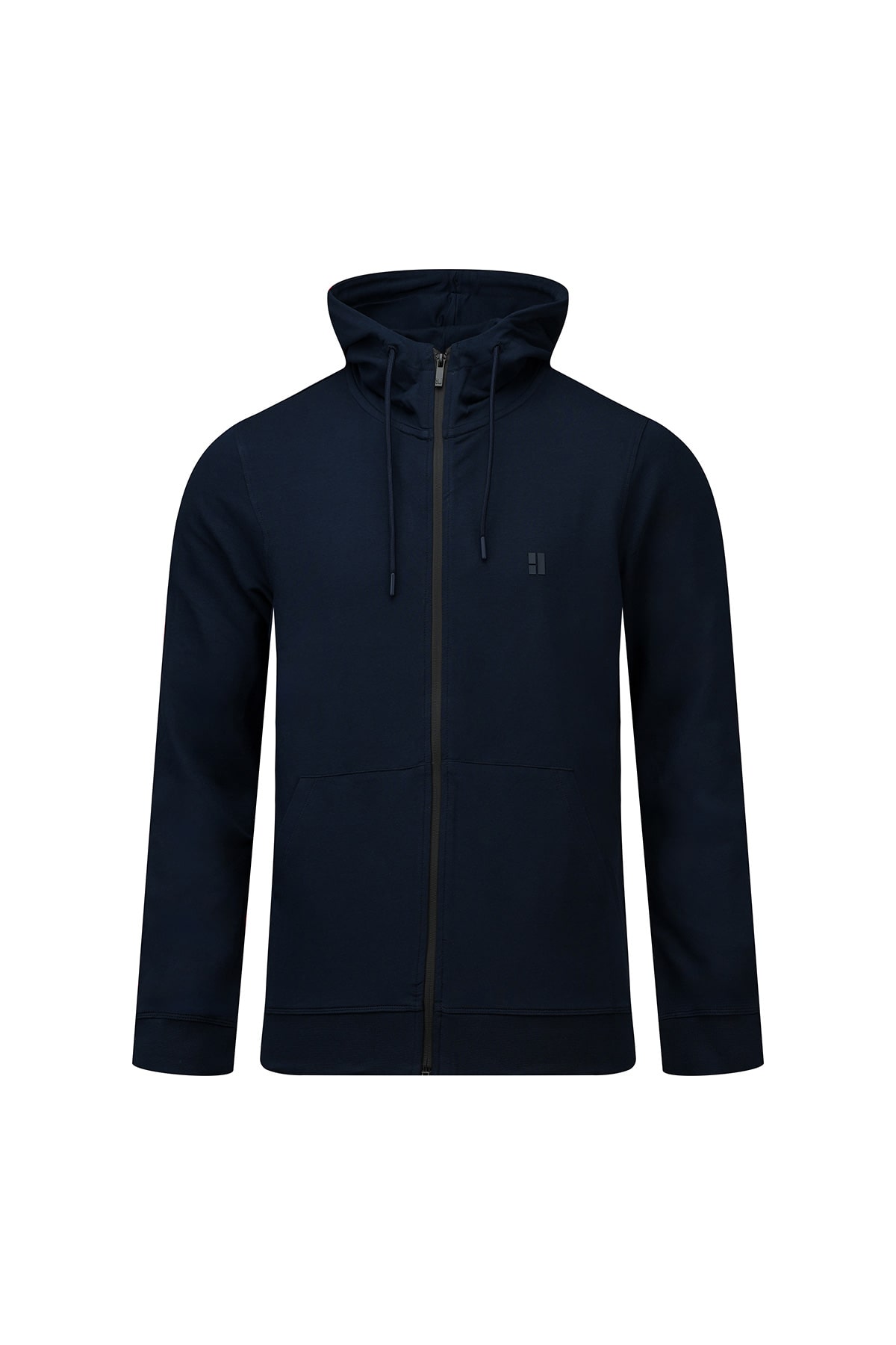 Hatemoğlu Lacivert Regular Fit Pamuklu Kapüşonlu Sweatshirt