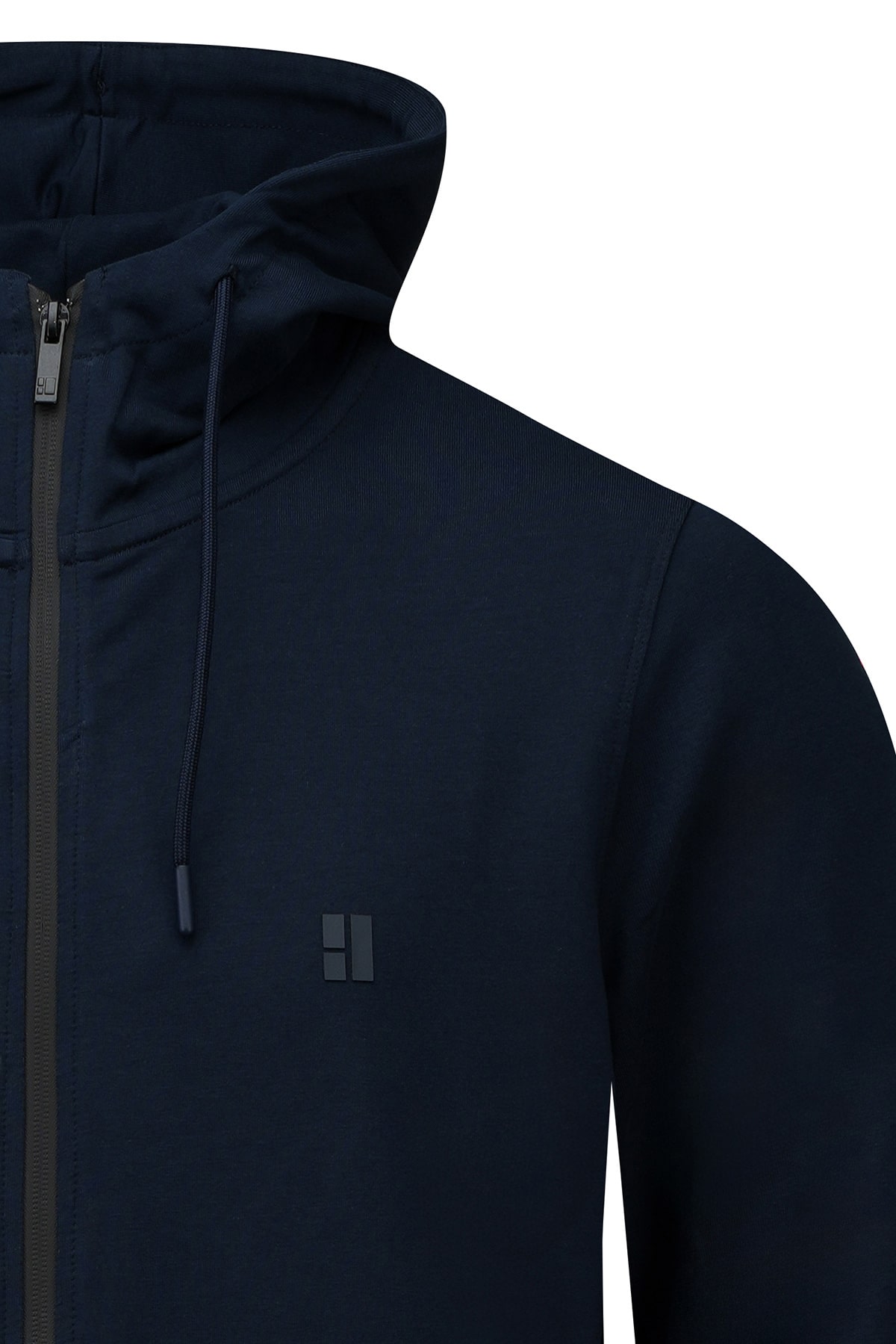 Hatemoğlu Lacivert Regular Fit Pamuklu Kapüşonlu Sweatshirt görsel 2