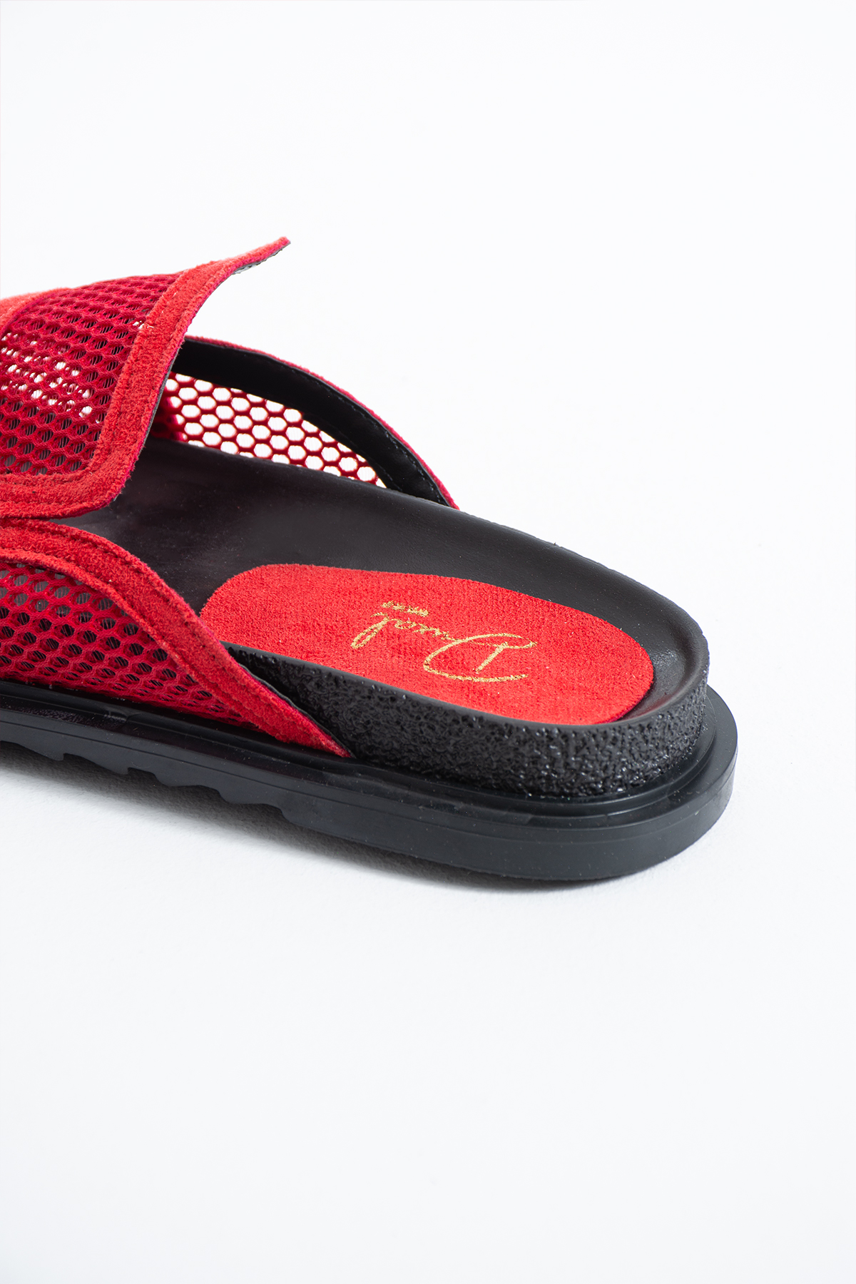 DUXAL SHOES Skye Siyah File Detaylı Tokalı Kadın Terlik Konfor Taban Günlük Sandalet görsel 4