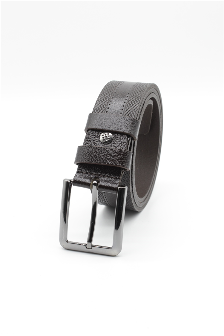 İMZA Kahverengi Hakiki Deri Casual 4 Cm Analin Kemer 1046255200