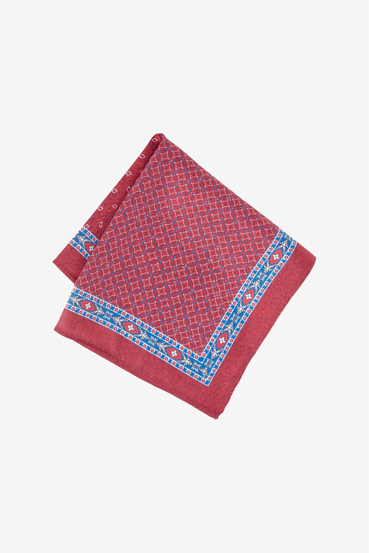 Altınyıldız Classics Erkek Bordo-Mavi Desenli Mendil