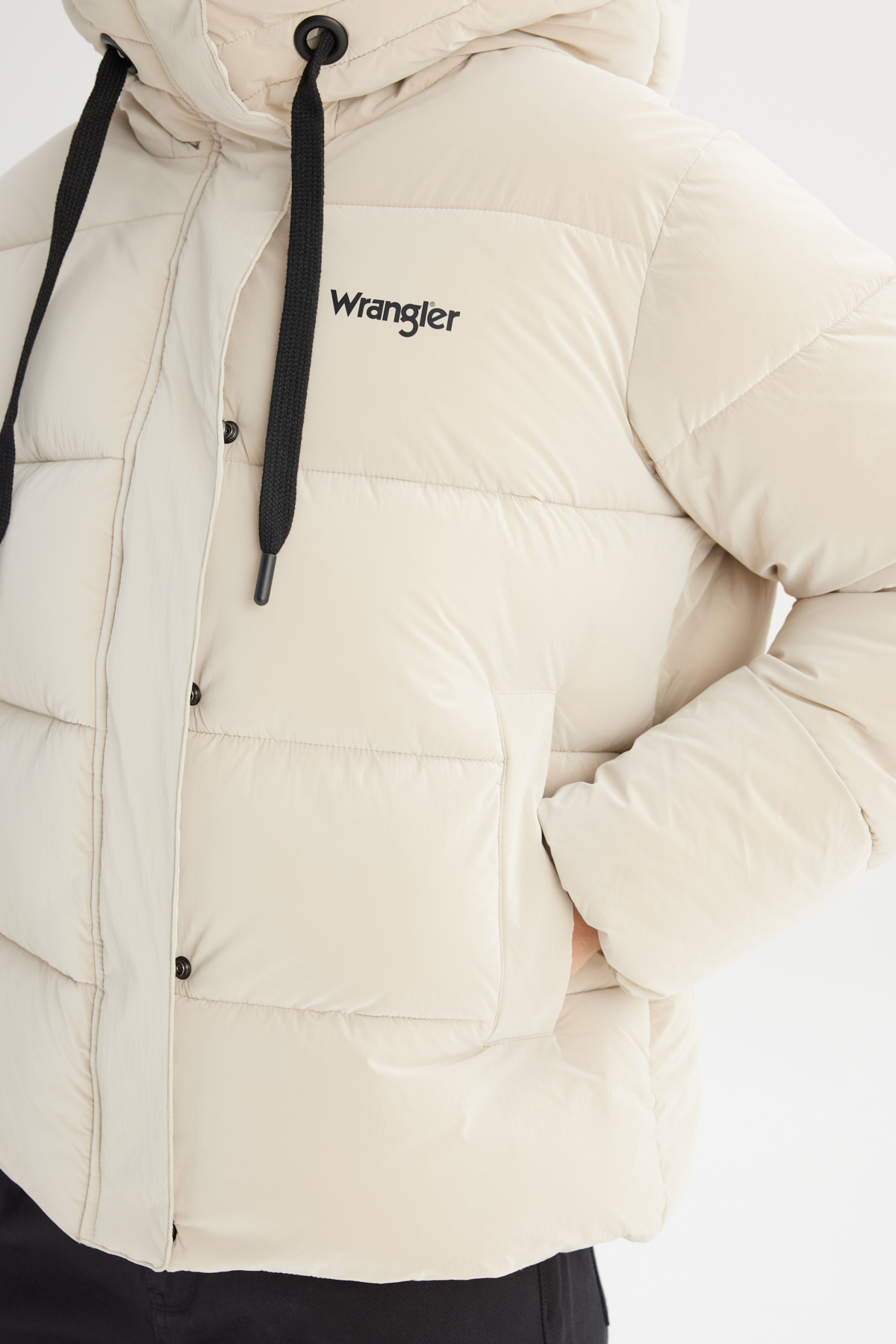 Wrangler Regular Fit Normal Kesim Kapüşonlu Bej Mont görsel 5