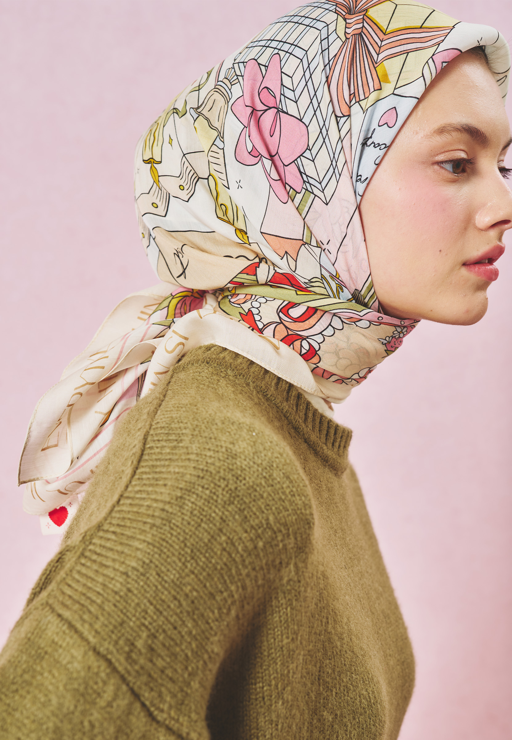 Fresh Scarfs A Cindrella's Dream Desen Floş Viskon Eşarp Sunshine görsel 3