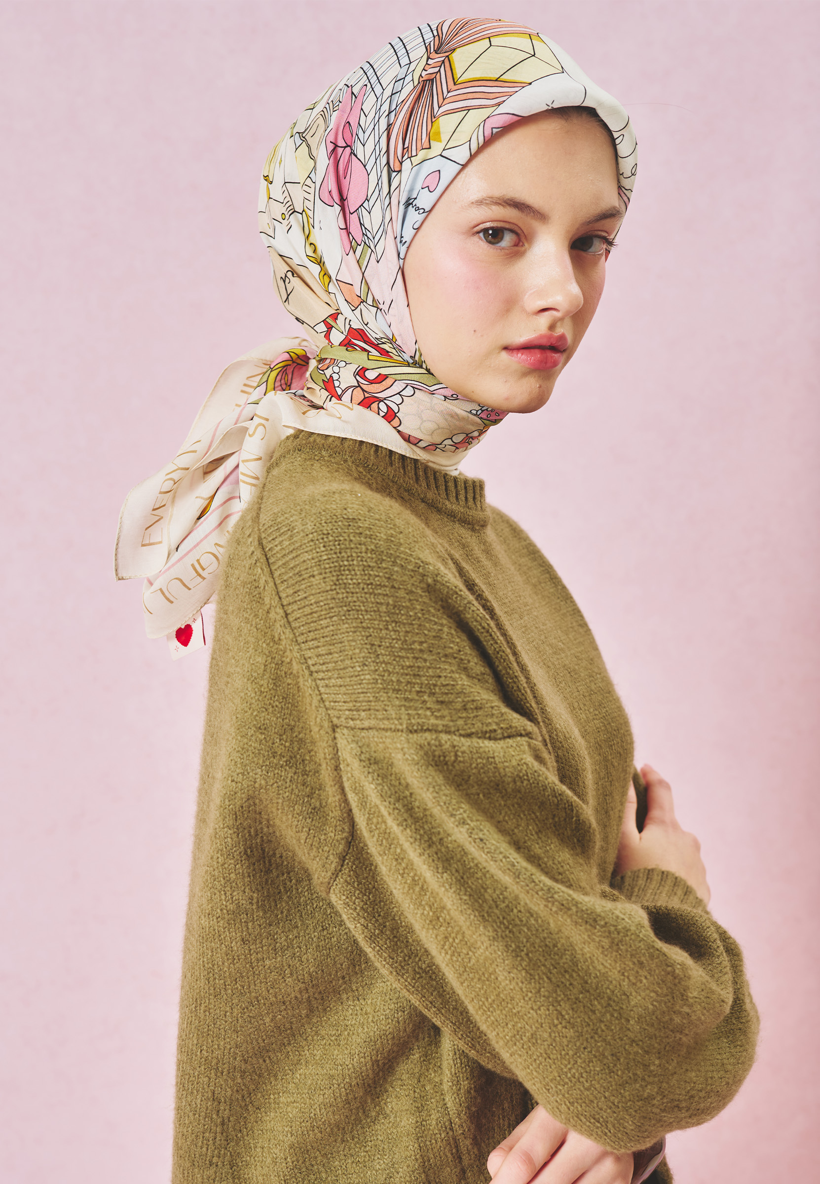 Fresh Scarfs A Cindrella's Dream Desen Floş Viskon Eşarp Sunshine görsel 4