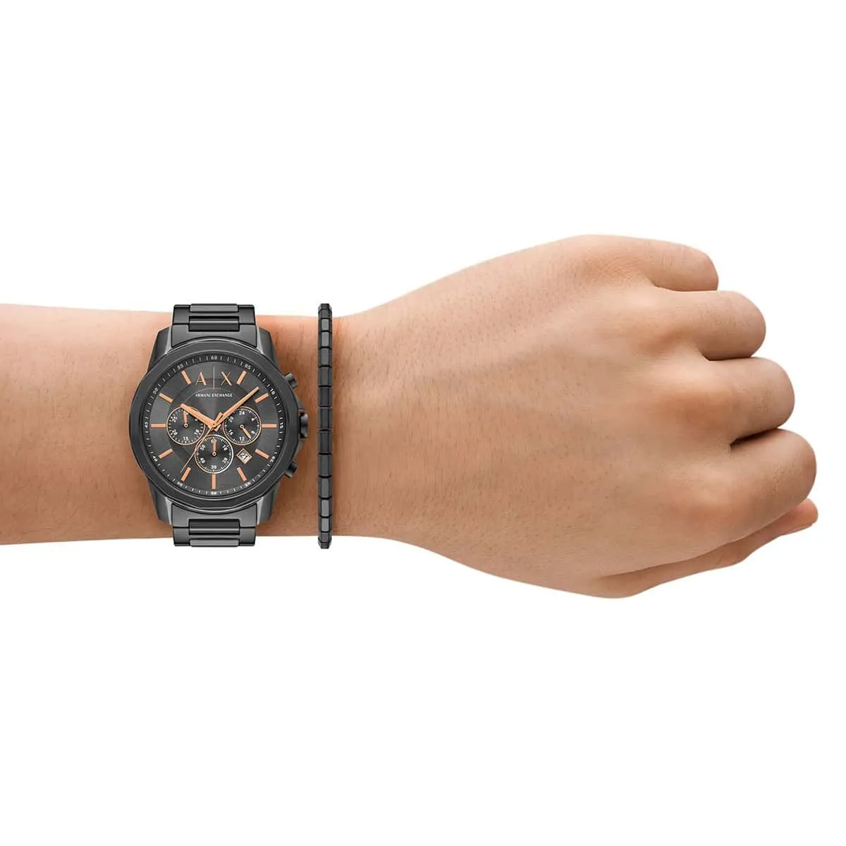 Armani Exchange AX7170SET Erkek Kol Saati ve Bileklik Seti görsel 4