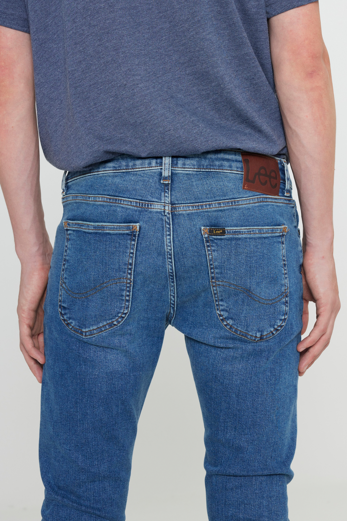 Lee Malone Skinny Fit Normal Bel Açık Mavi Esnek Jean Pantolon görsel 5