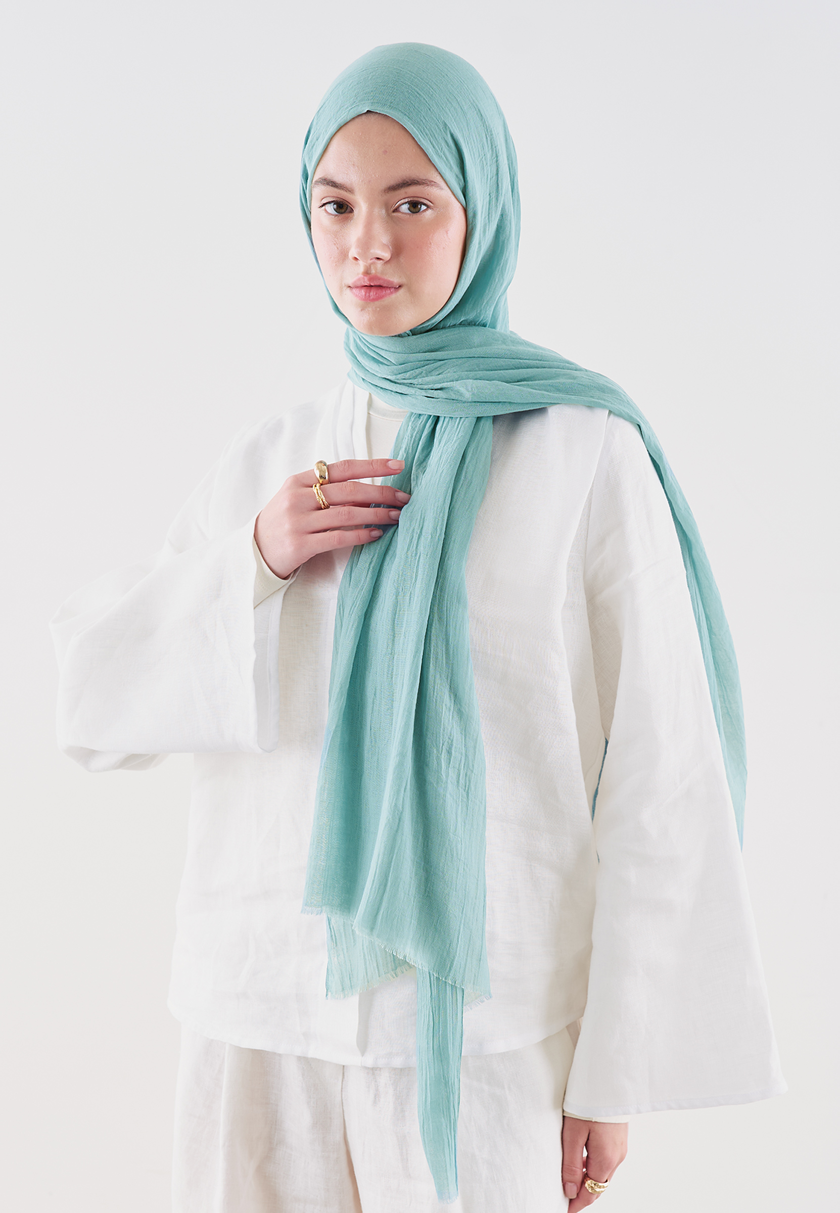 Fresh Scarfs Dubai Premium Şal Deniz Köpüğü