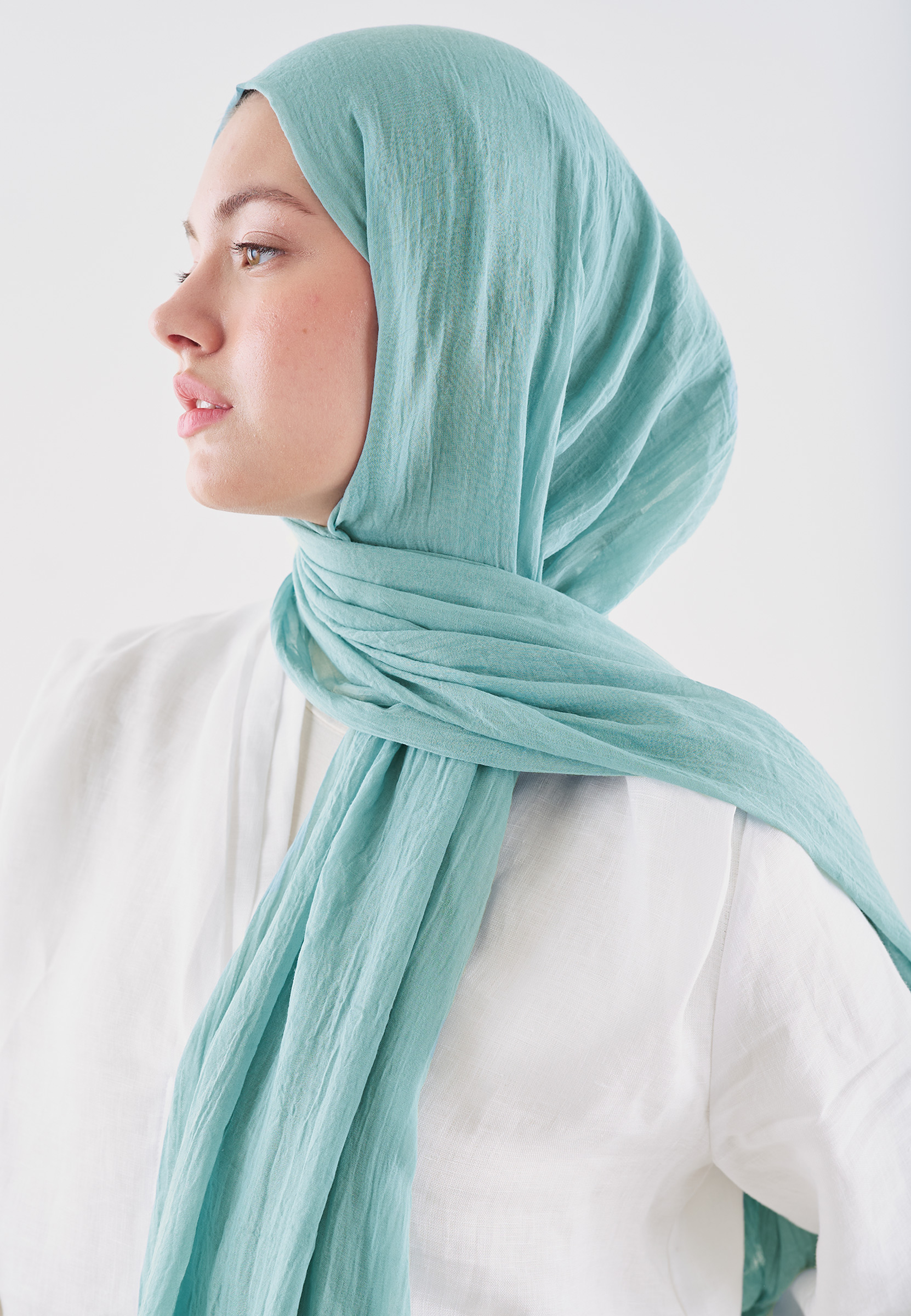 Fresh Scarfs Dubai Premium Şal Deniz Köpüğü görsel 2