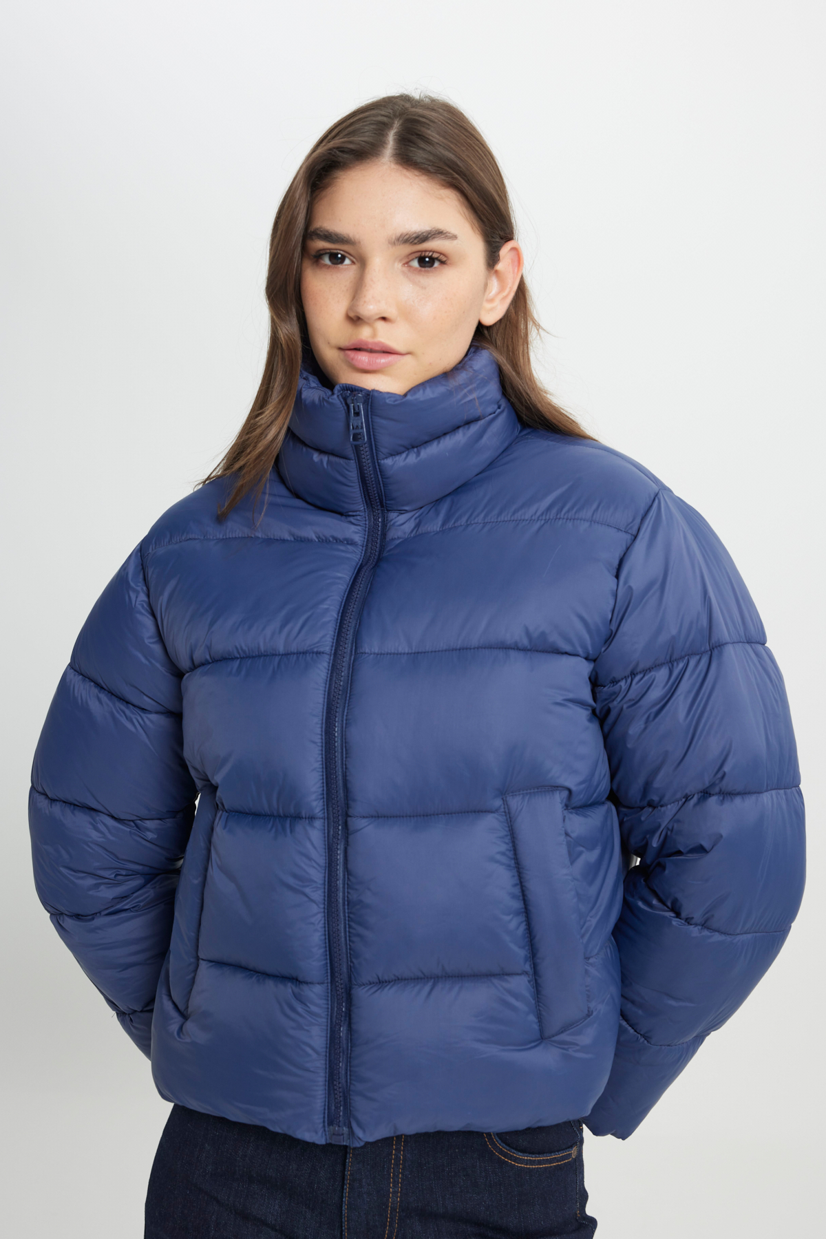 Wrangler Loose Fit Rahat Kesim Lacivert Şişme Mont görsel 6
