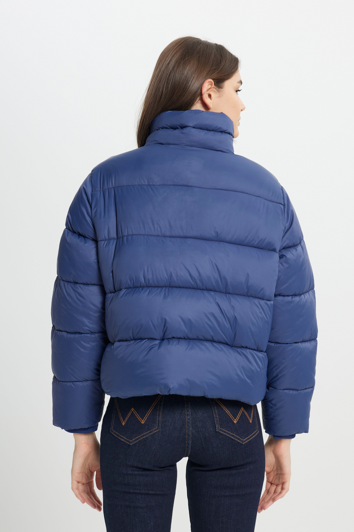 Wrangler Loose Fit Rahat Kesim Lacivert Şişme Mont görsel 7