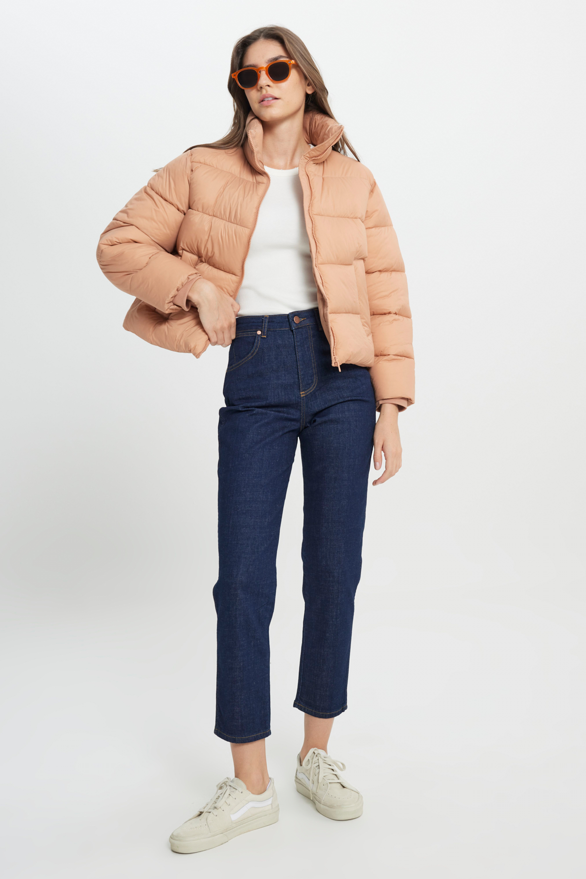 Wrangler Loose Fit Rahat Kesim Pembe Şişme Mont görsel 3