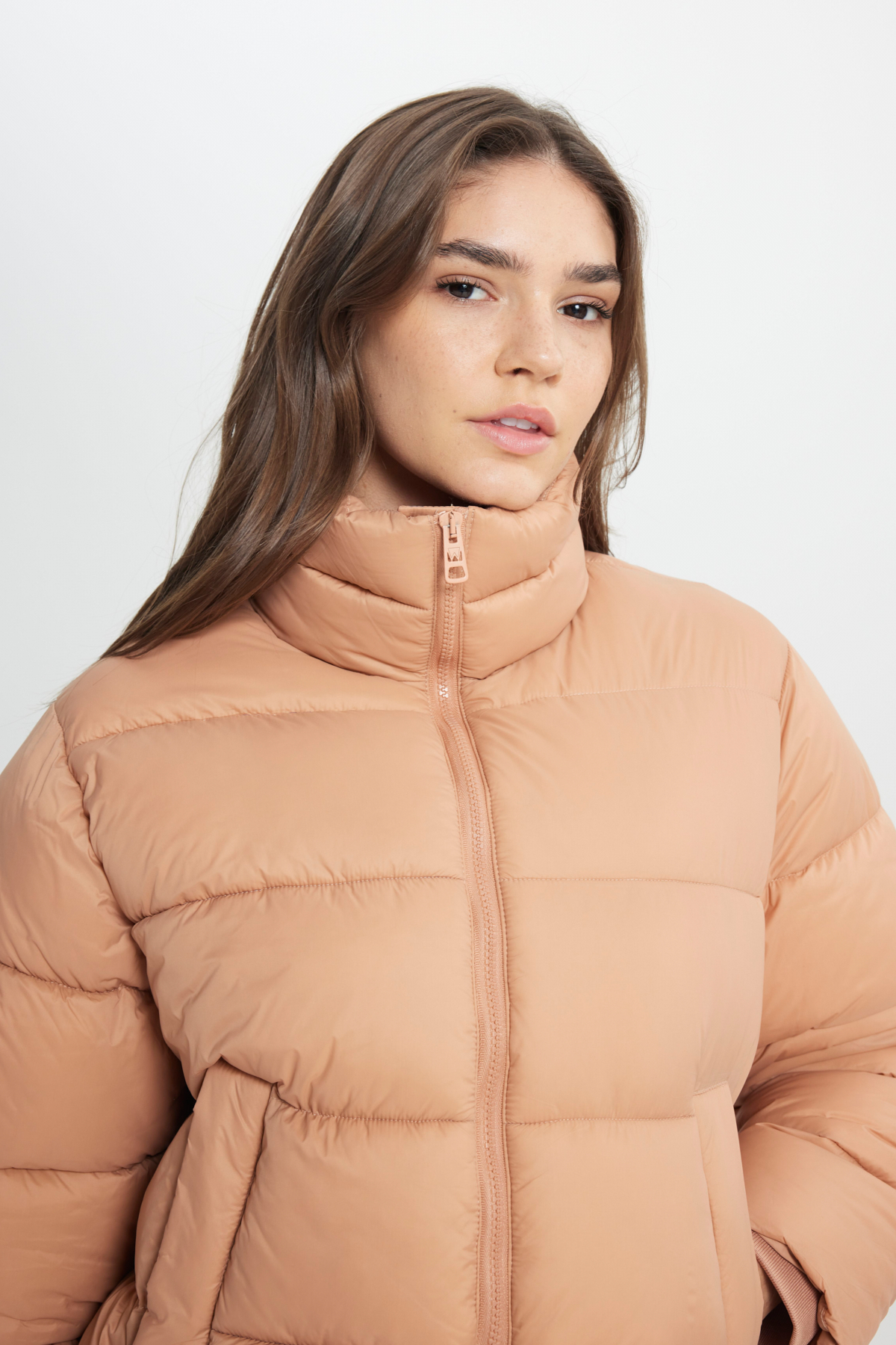 Wrangler Loose Fit Rahat Kesim Pembe Şişme Mont görsel 4