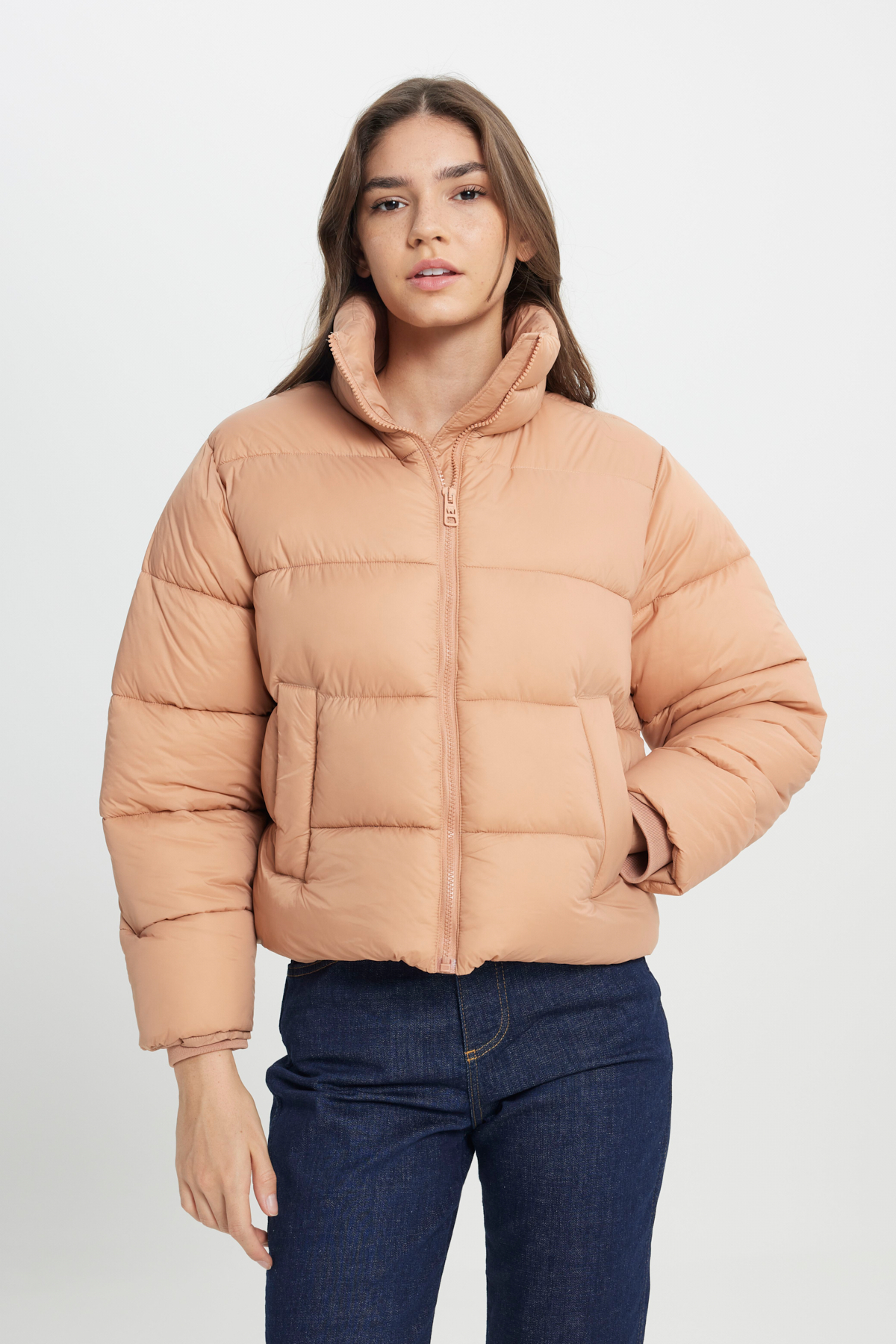 Wrangler Loose Fit Rahat Kesim Pembe Şişme Mont görsel 5