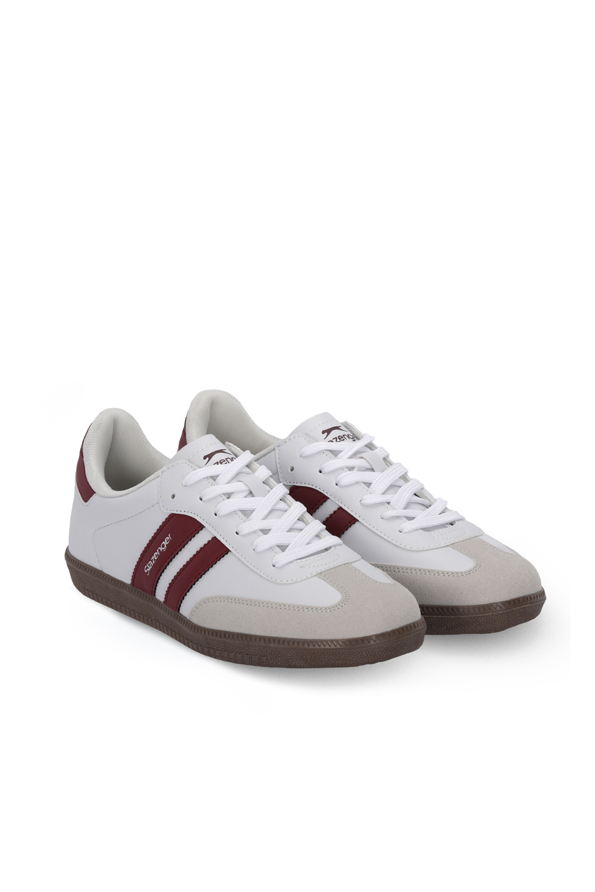 SLAZENGER INDIA Kadın Beyaz / Bordo Günlük Spor Ayakkabısı görsel 2