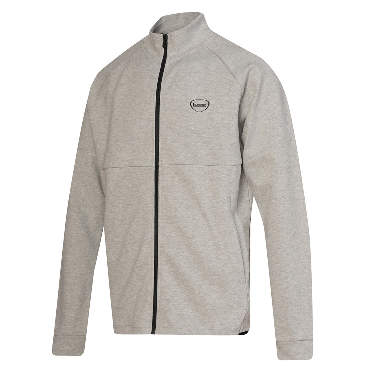 Hummel Inter Gri Dik Yaka Erkek Fermuarlı Sweatshirt Hırka