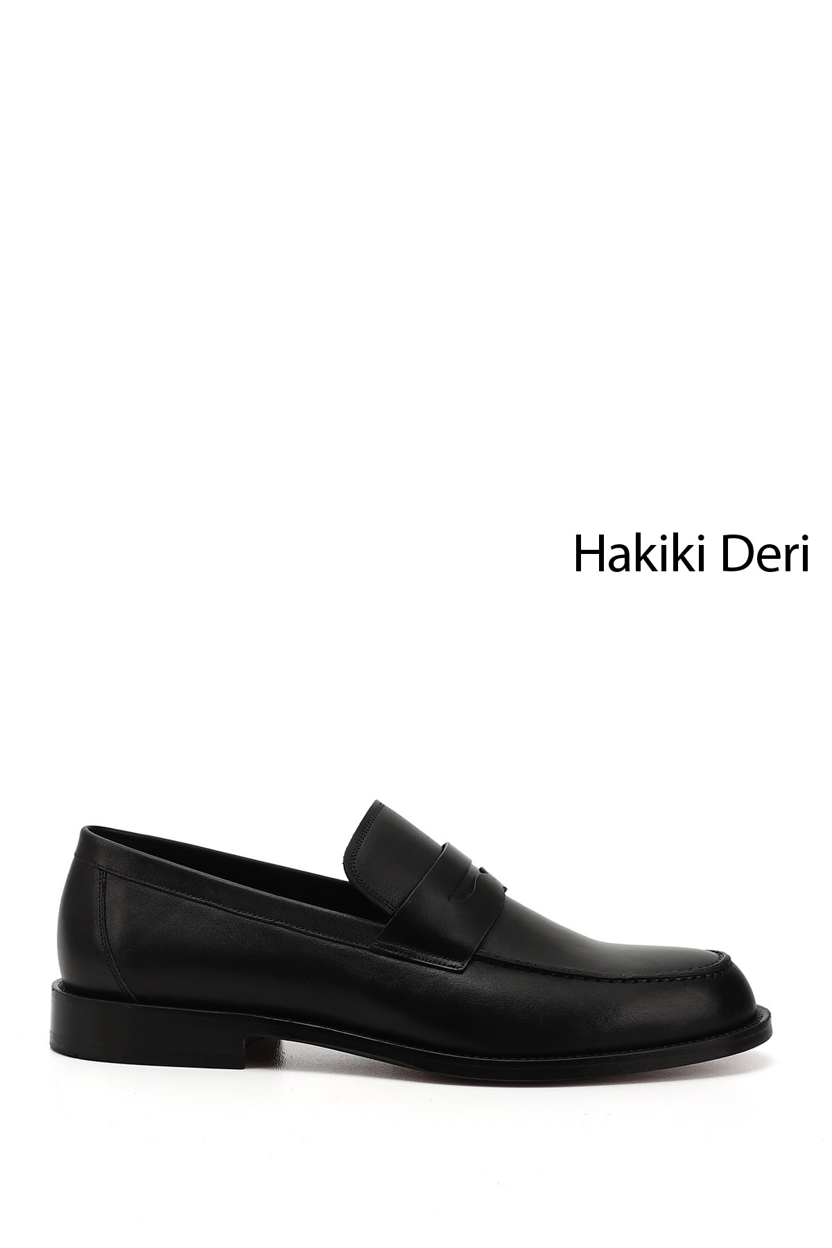 GÖNDERİ(R) Erkek ZÜMRÜT-SİYAH Kösele Taban Hakiki Deri Loafer Ayakkabı