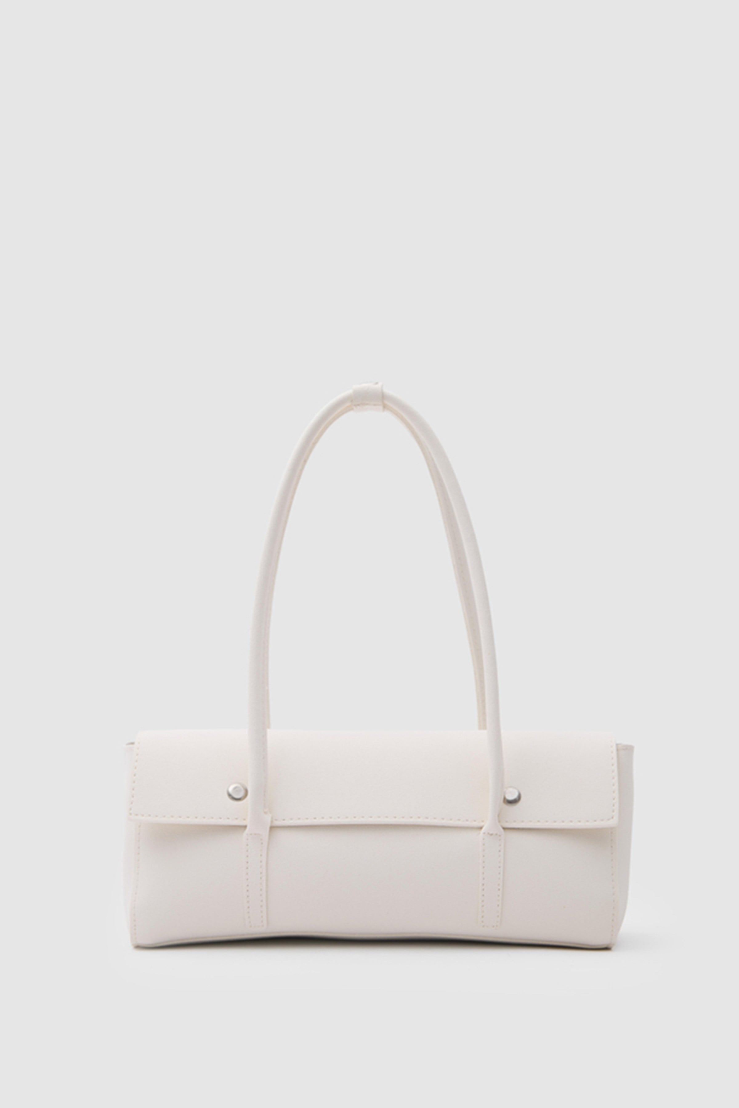 Shulebags Mari Vintage Baget Çanta Krem