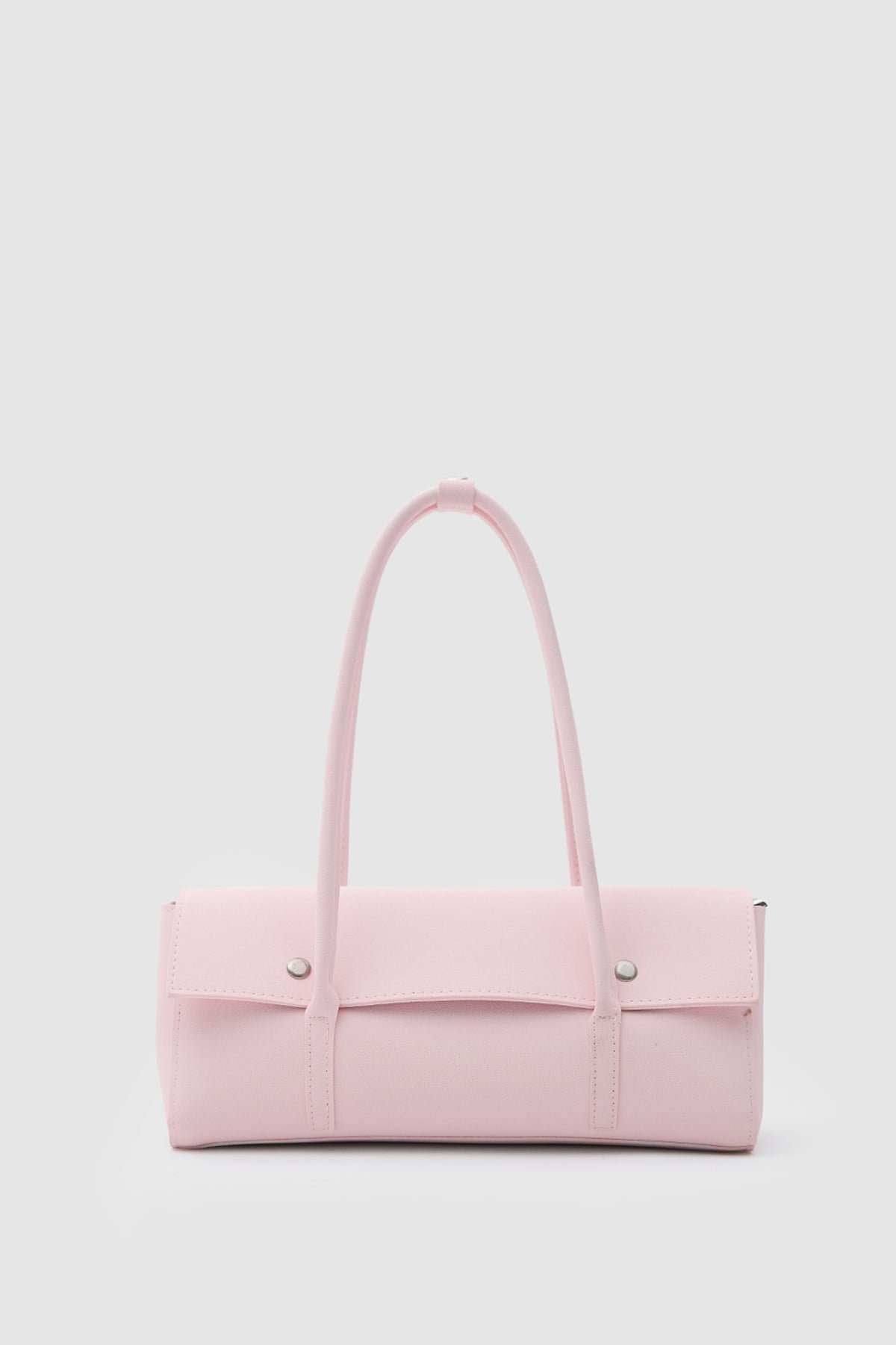 Shulebags Mari Vintage Baget Çanta Pudra Pembe görsel 2