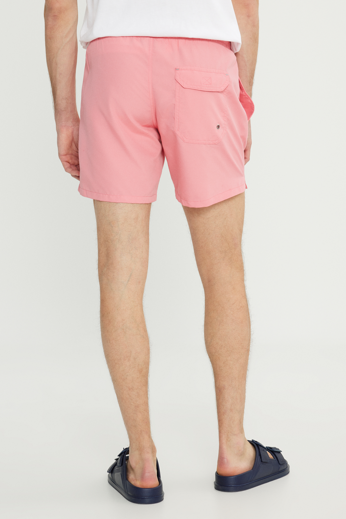 AC&Co / Altınyıldız Classics Erkek Pembe Standart Fit Normal Kesim Cepli Hızlı Kuruyan Desenli Deniz Şortu görsel 8