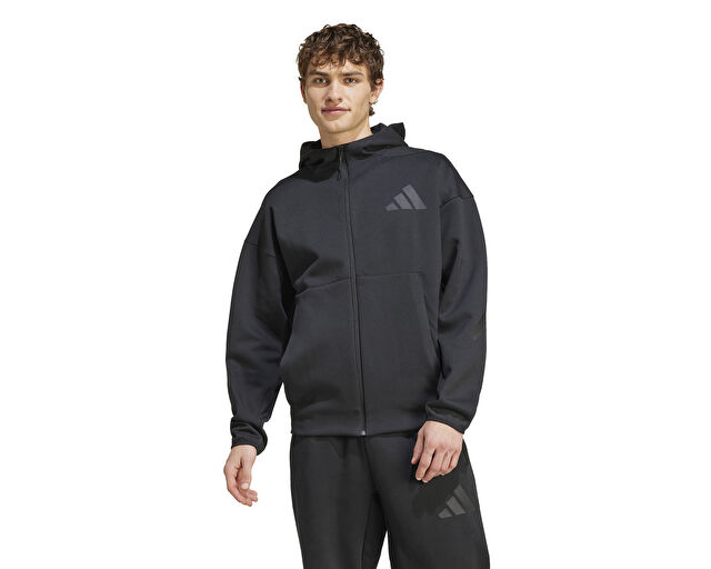 Adidas M Z.N.E. Fz Erkek Günlük Ceket JE7538 Siyah