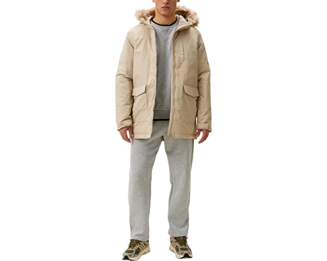 Adidas Paveric Fur Par Erkek Günlük Mont IX8886 Krem görsel 5