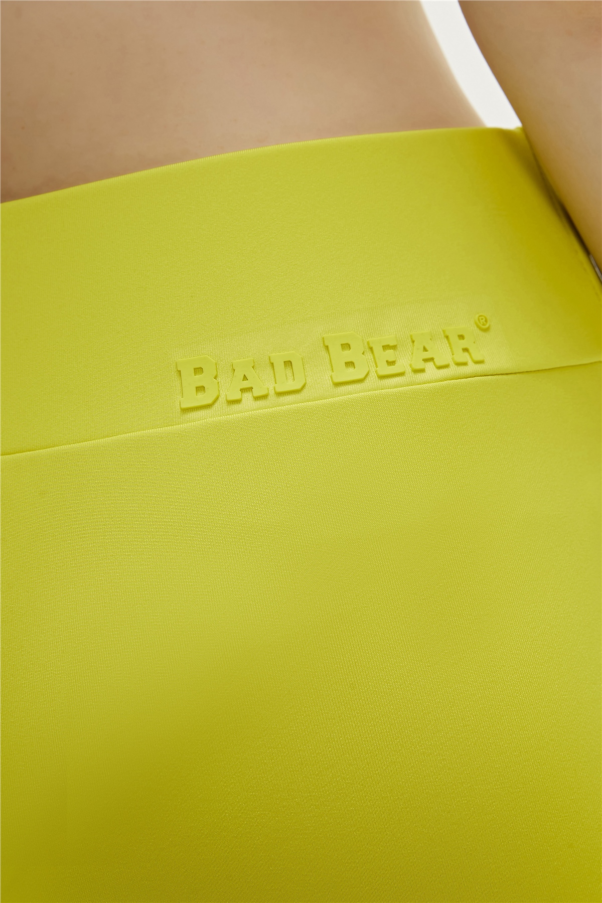 Bad Bear Cut Out Sülfür Yeşil Uzun Kadın Tayt görsel 2