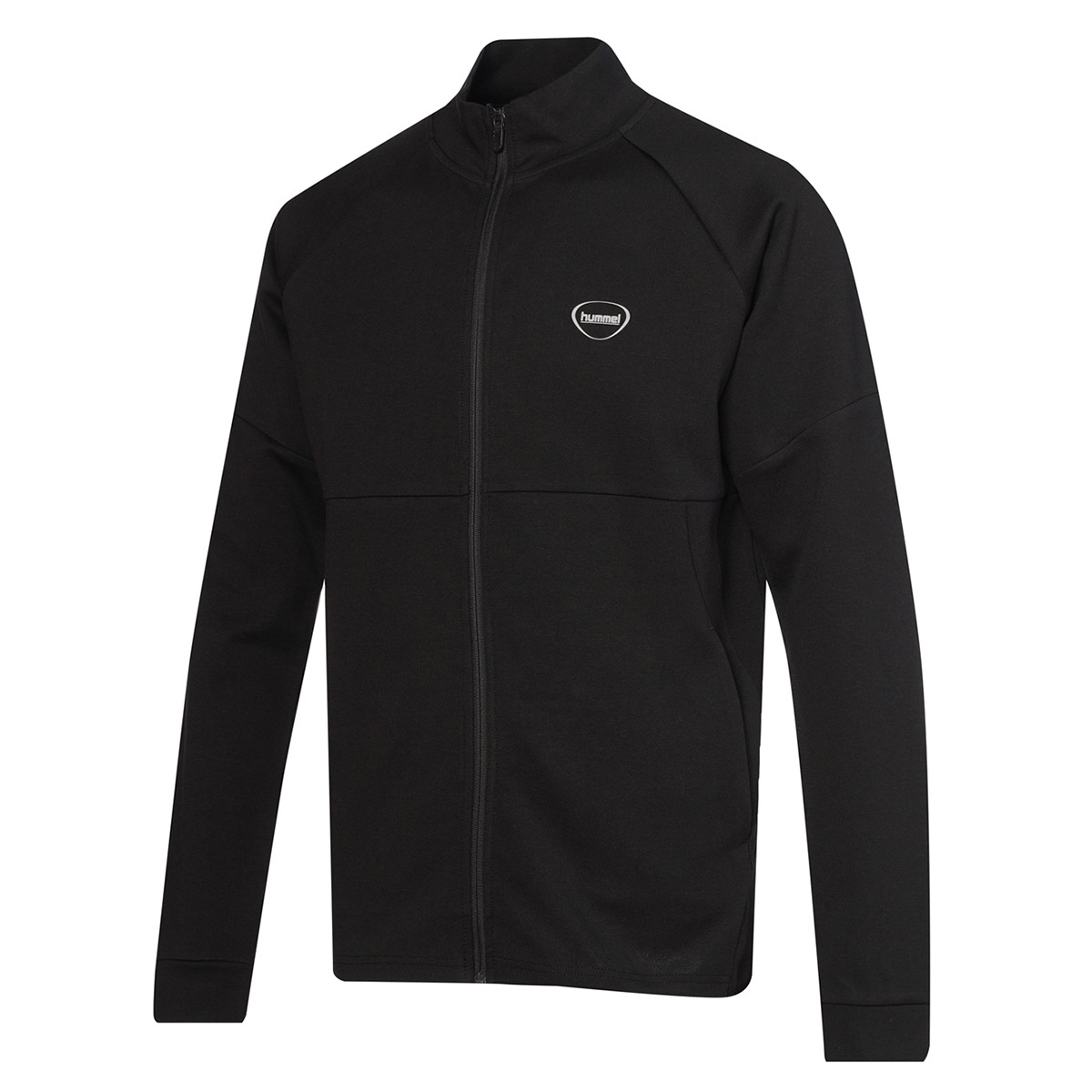 Hummel Inter Siyah Dik Yaka Erkek Fermuarlı Sweatshirt Hırka