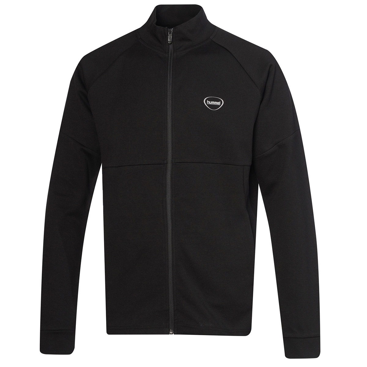 Hummel Inter Siyah Dik Yaka Erkek Fermuarlı Sweatshirt Hırka görsel 2