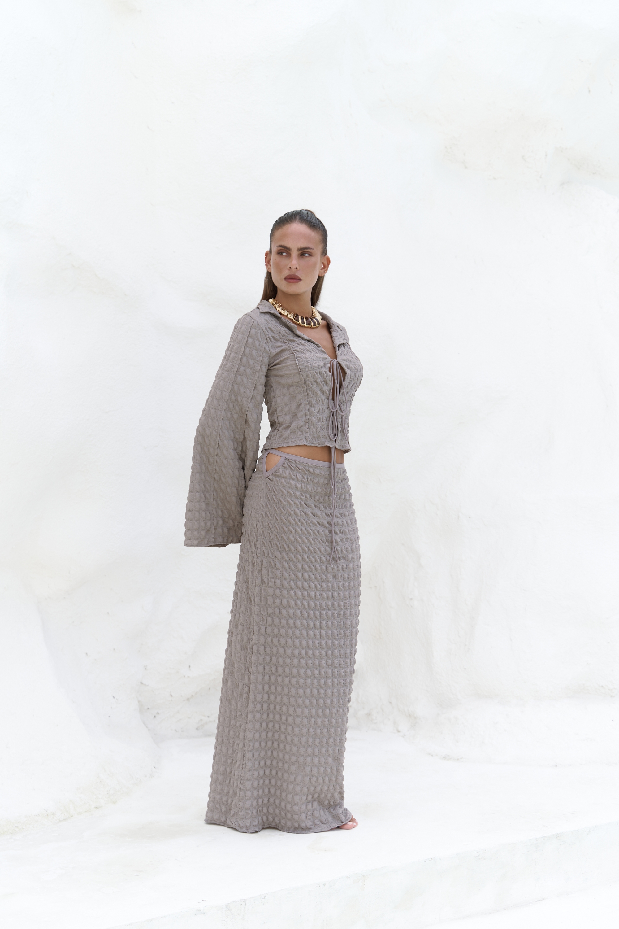 Mai Collection Rania Vizon Gömlek Etek Takım